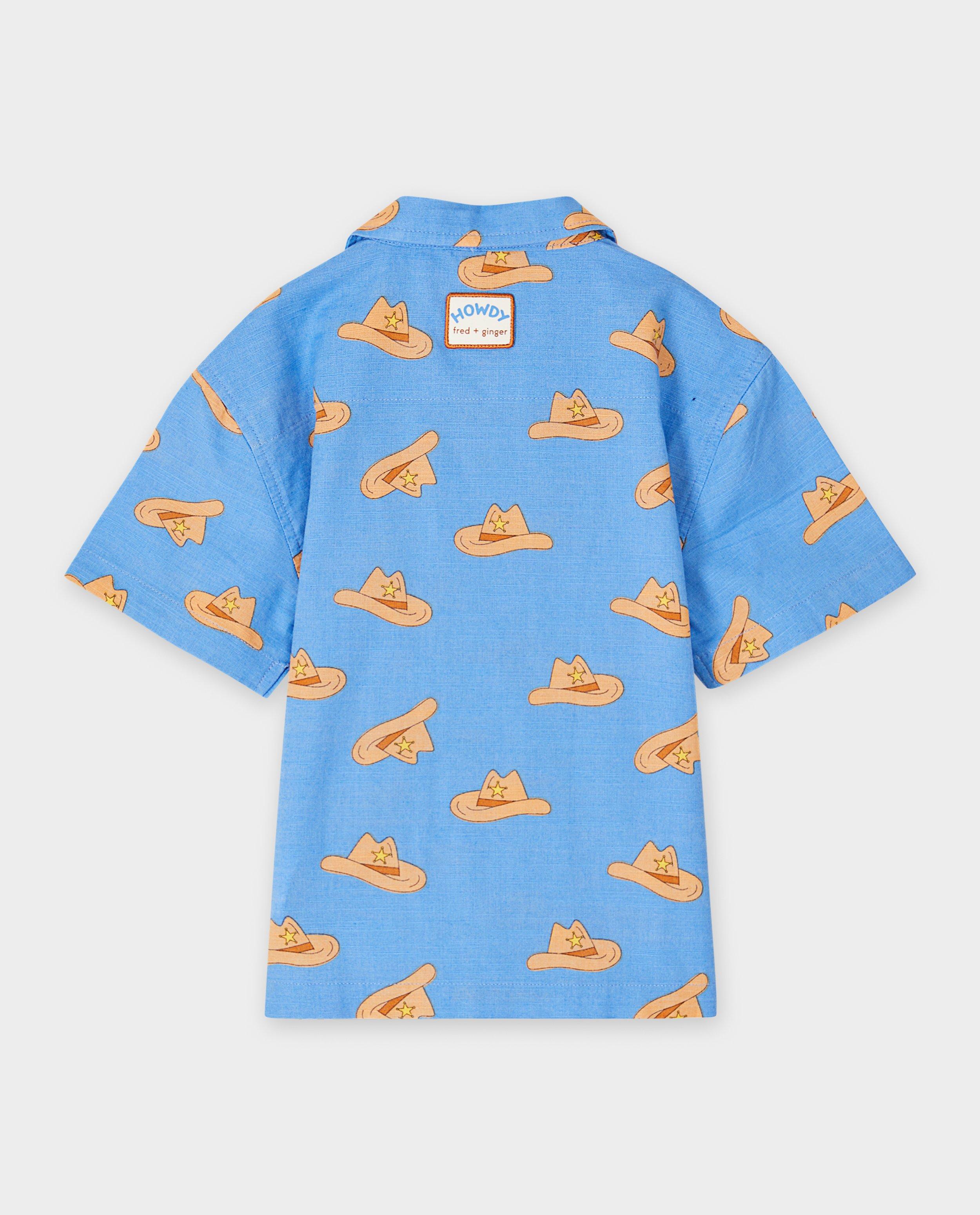 Hemden - Hemd met print cowboyhoeden, unisex, 92-128