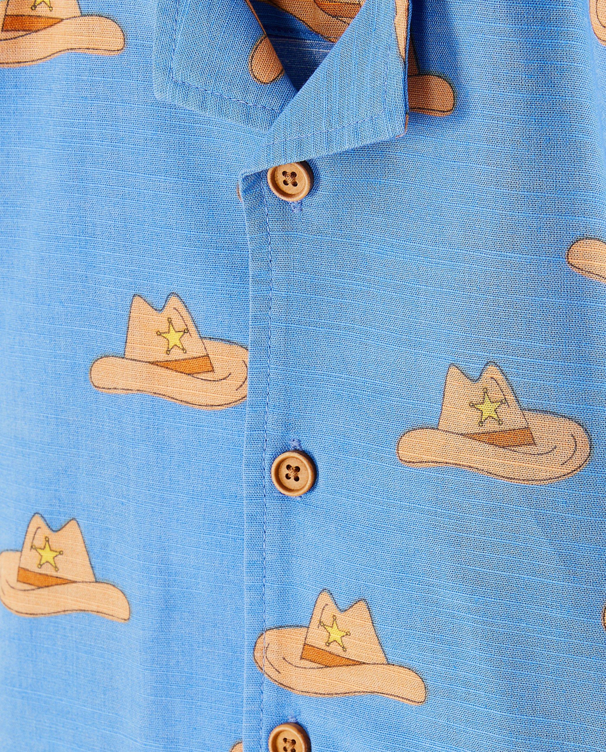 Hemden - Hemd met print cowboyhoeden, unisex, 92-128