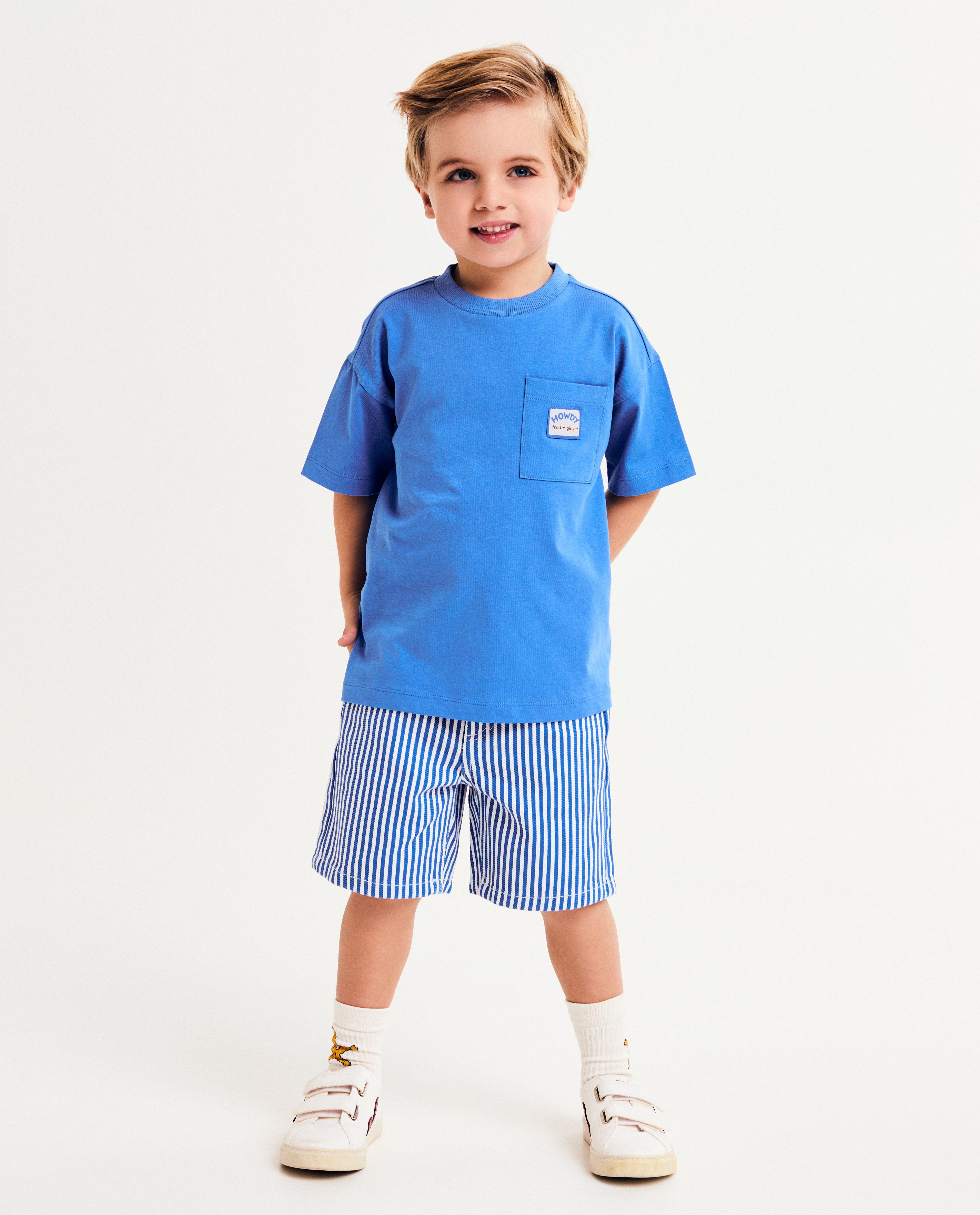 T-shirts - Blauw T-shirt, unisex, 92-128
