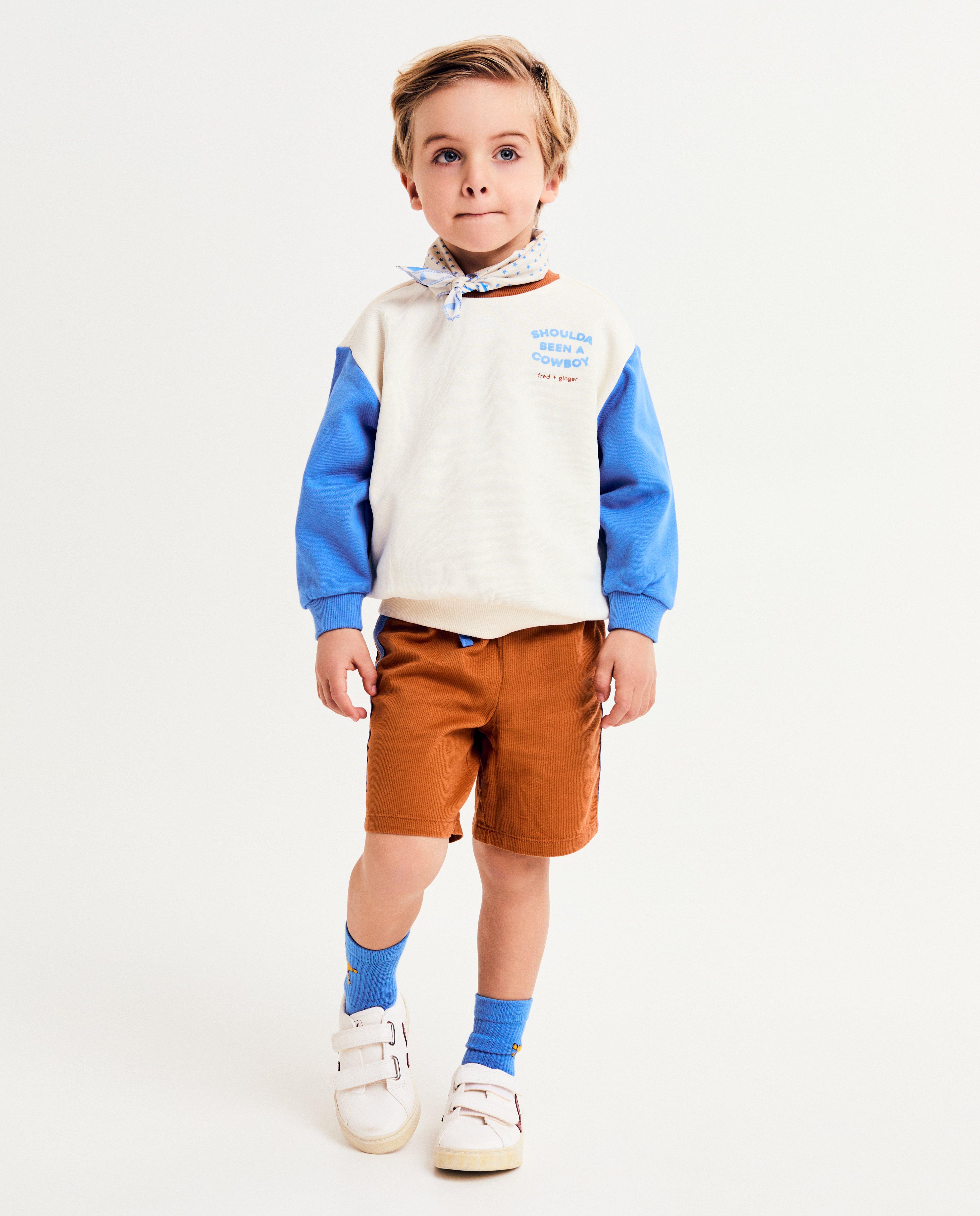 Sweaters - Sweater met color block, unisex, 92-128