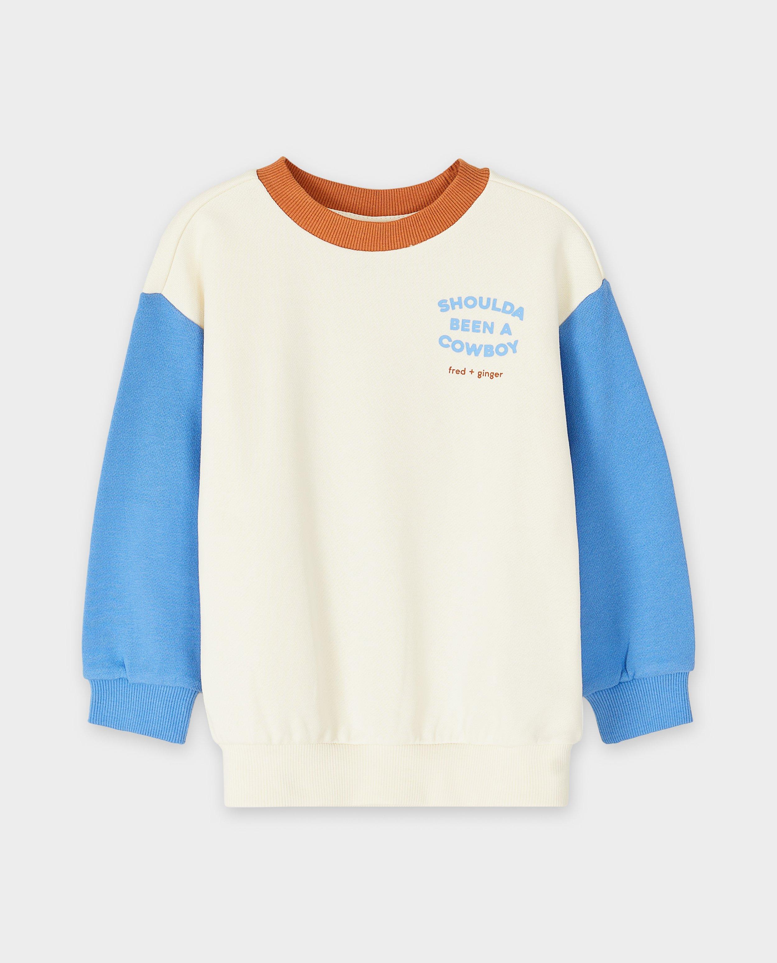 Sweaters - Sweater met color block, unisex, 92-128