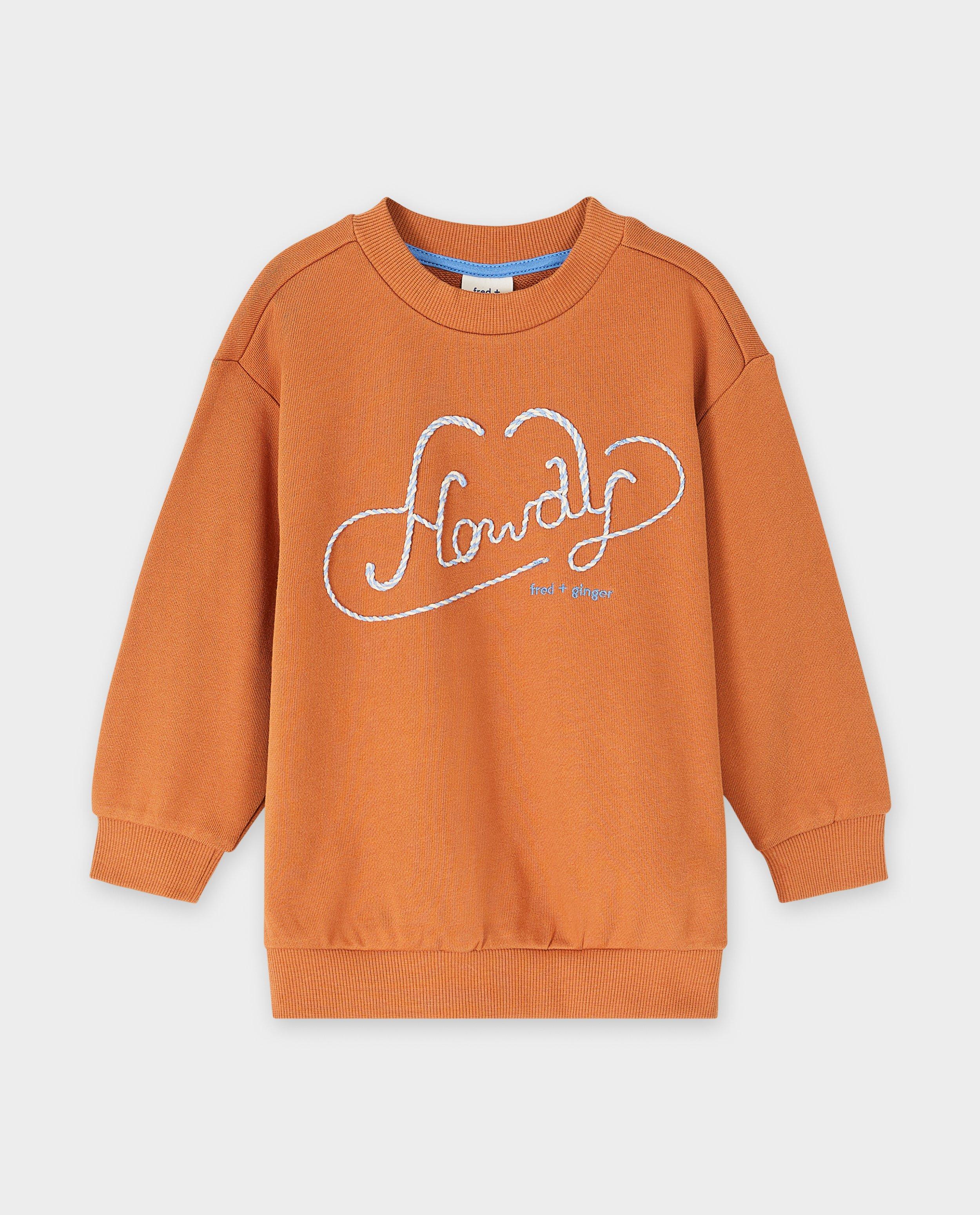 Sweaters - Sweater met geborduurd opschrift, unisex, 92-128