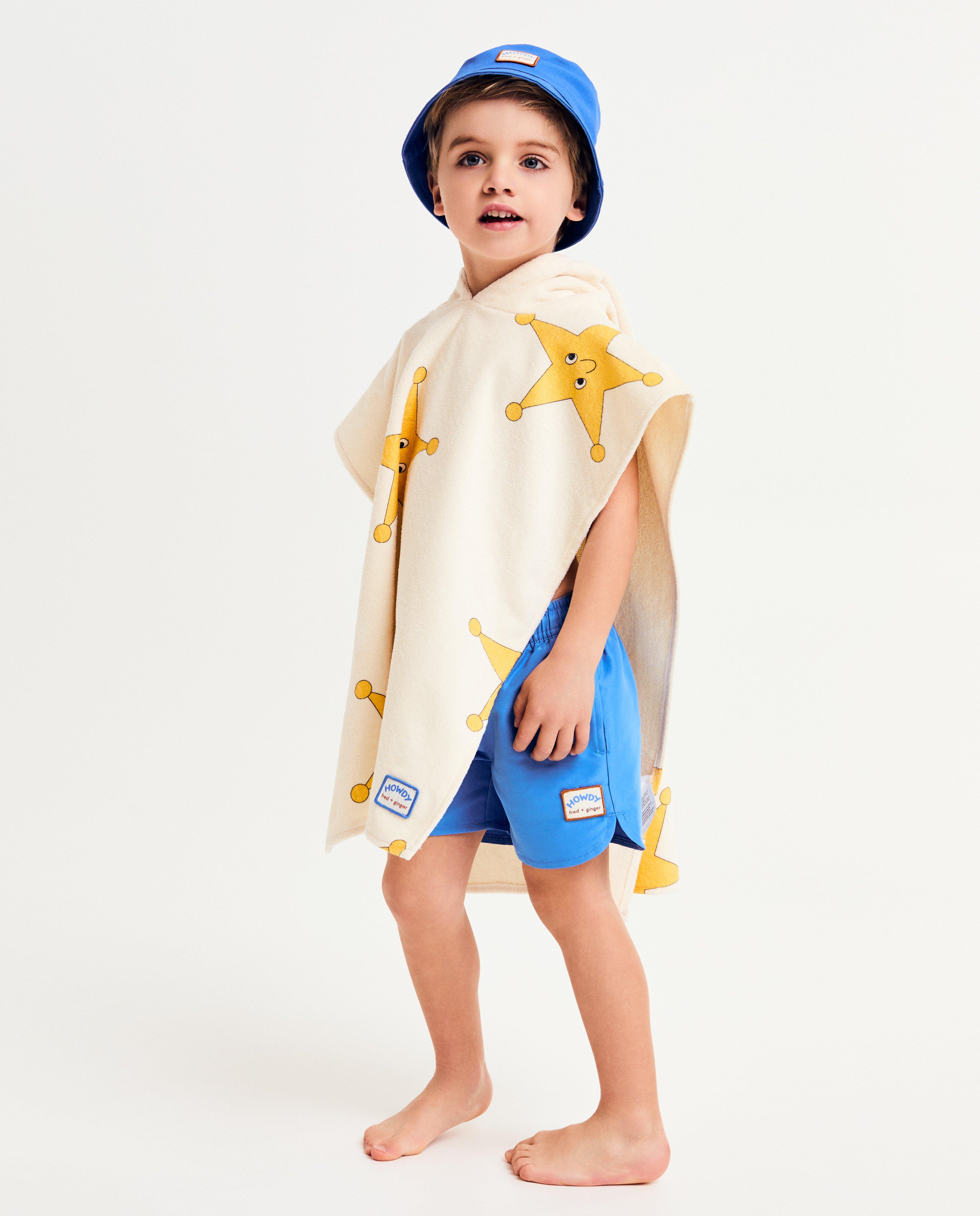 Badponcho met print sterren - null - Fred + Ginger