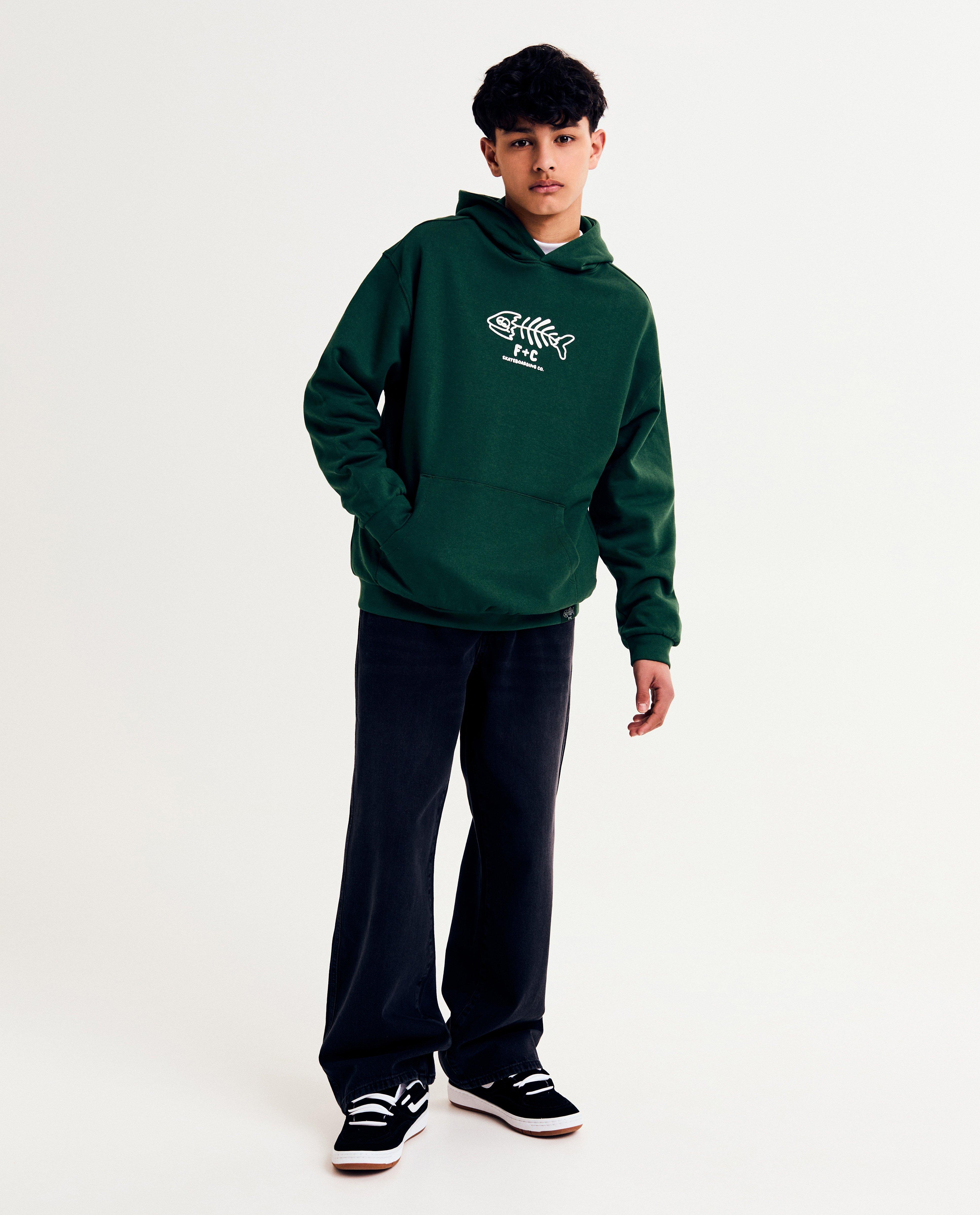 Sweaters - Hoodie met backprint, oversized fit, XXXS-L