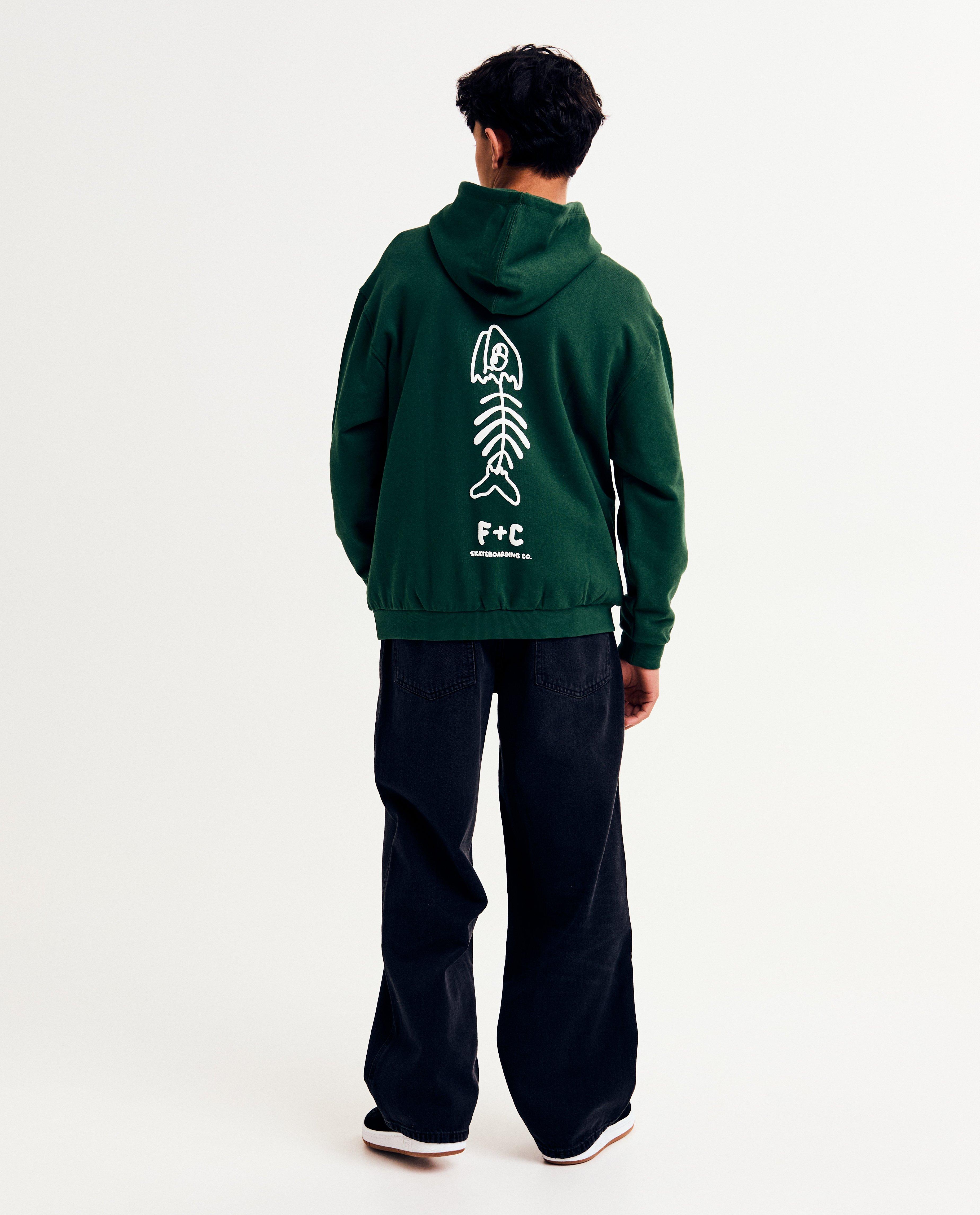 Sweaters - Hoodie met backprint, oversized fit, XXXS-L