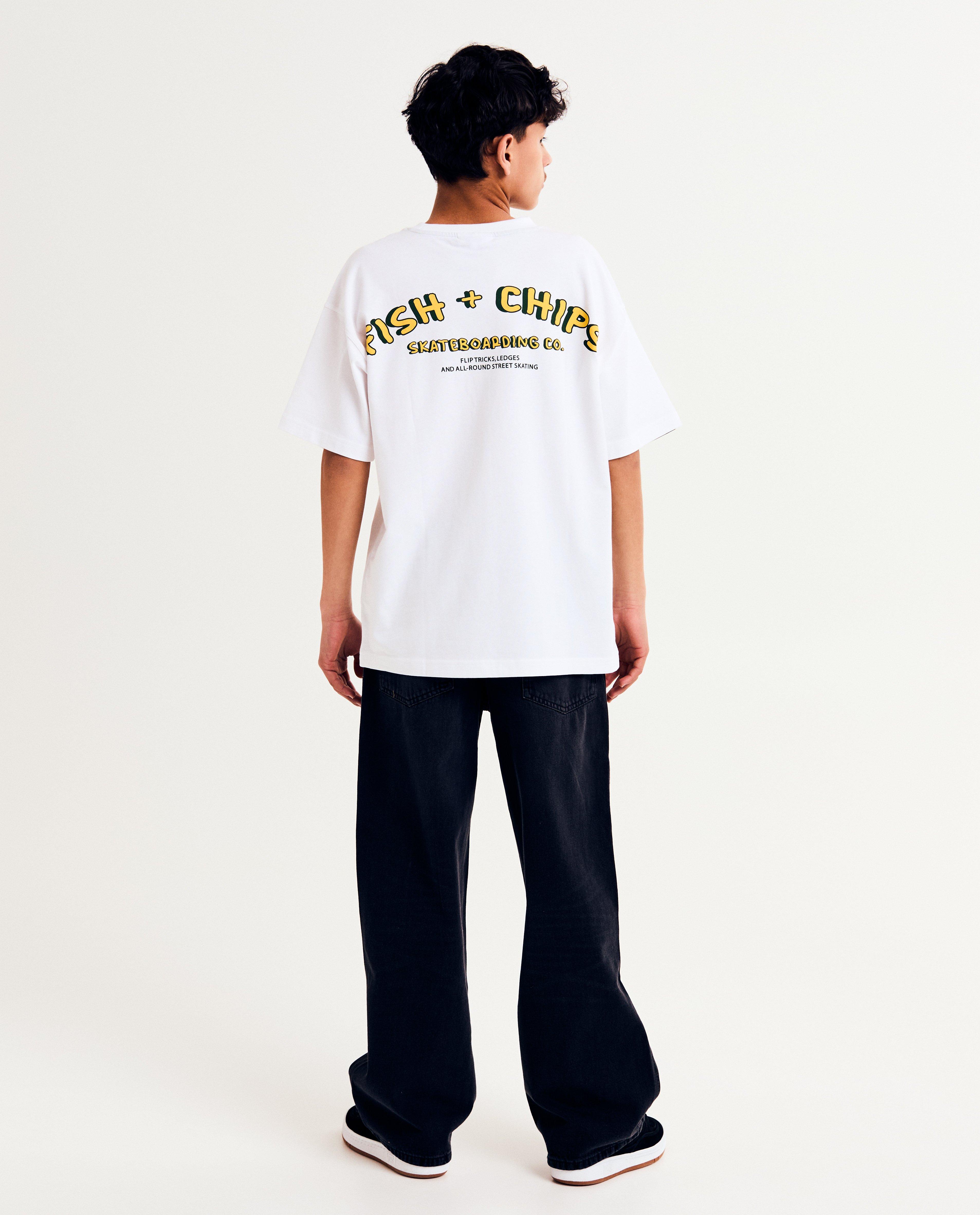 T-shirts - T-shirt met backprint, loose fit, XXXS-L
