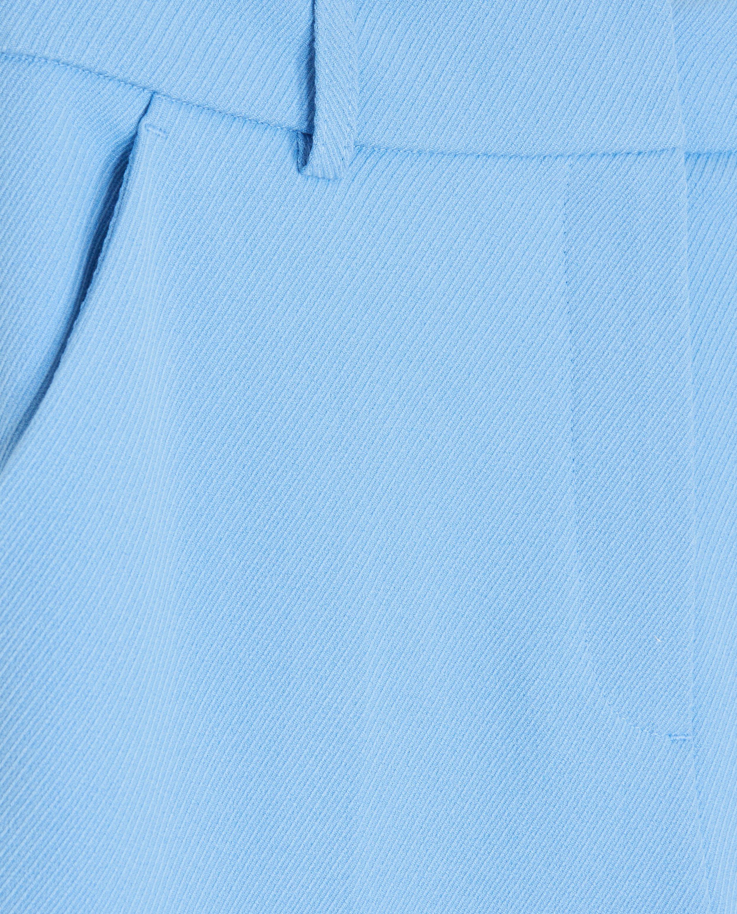 Broeken - Blauwe broek met structuur
