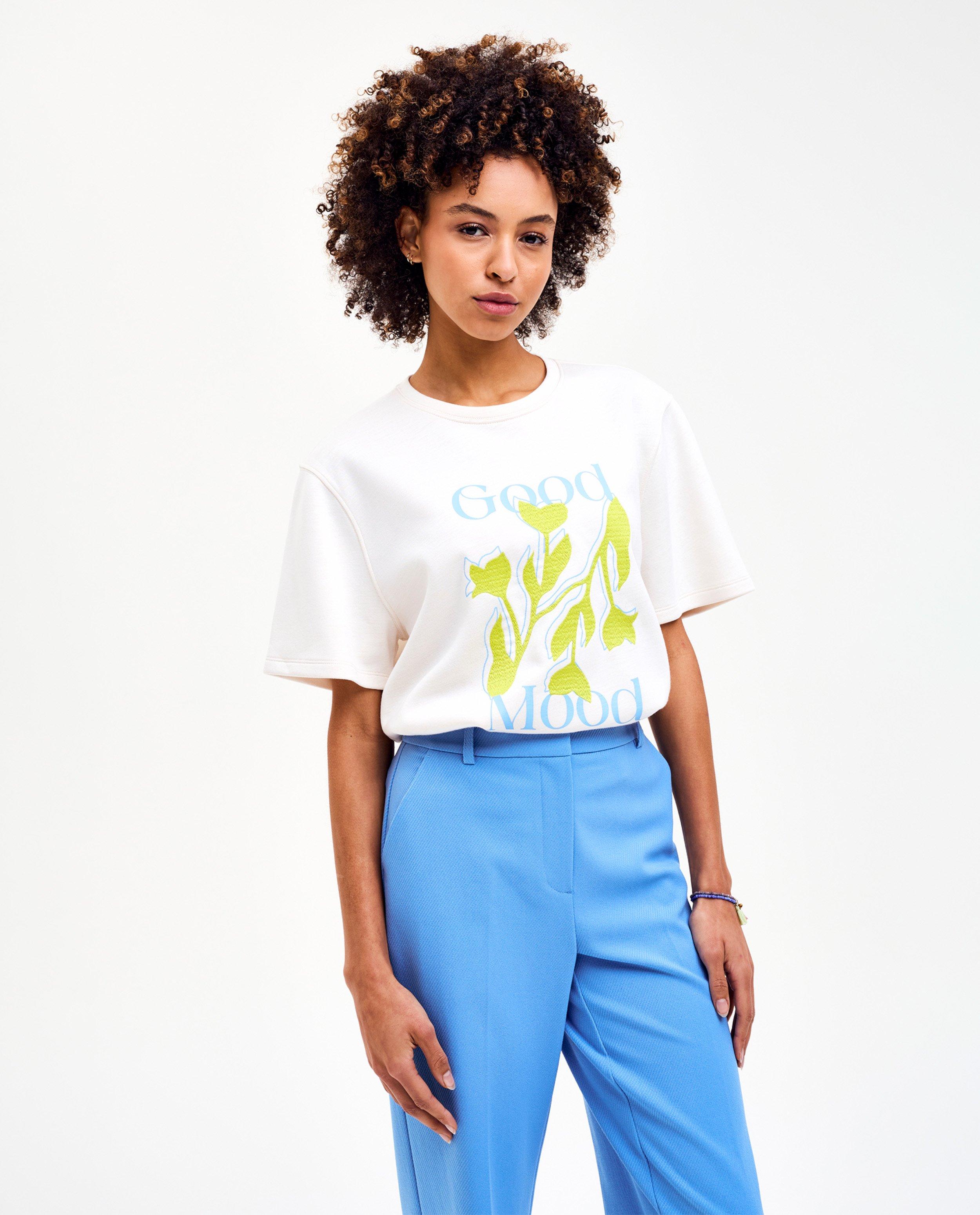 T-shirt met bloemenprint - null - CKS Dames