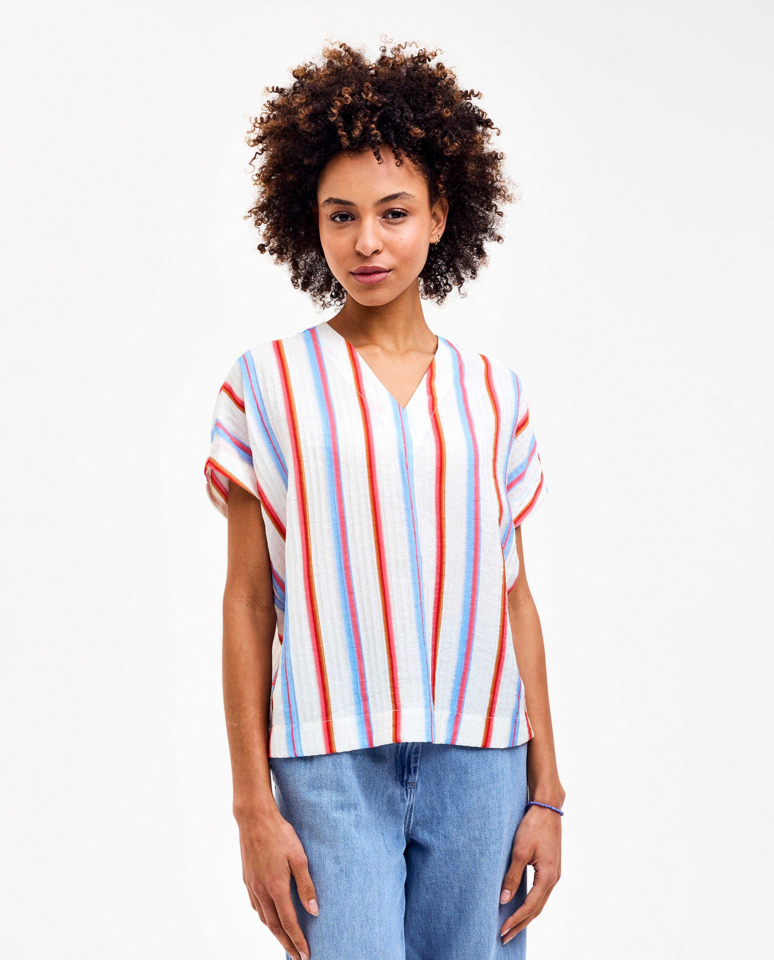 Blouse met strepen - Product Detail - blauw - afbeelding nummer 1