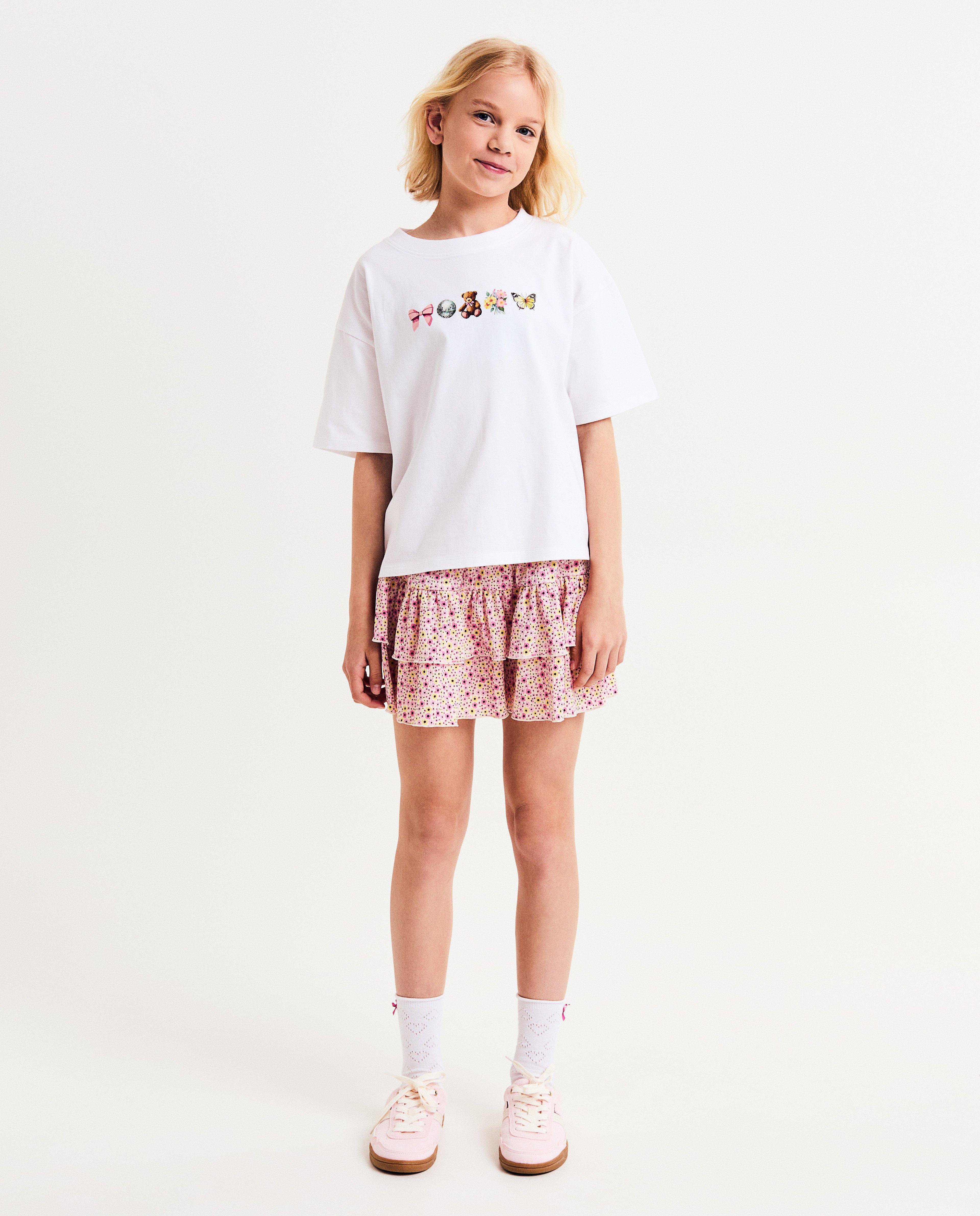 Jupe à imprimé floral, 9-16 ans - null - Steffi Mercie