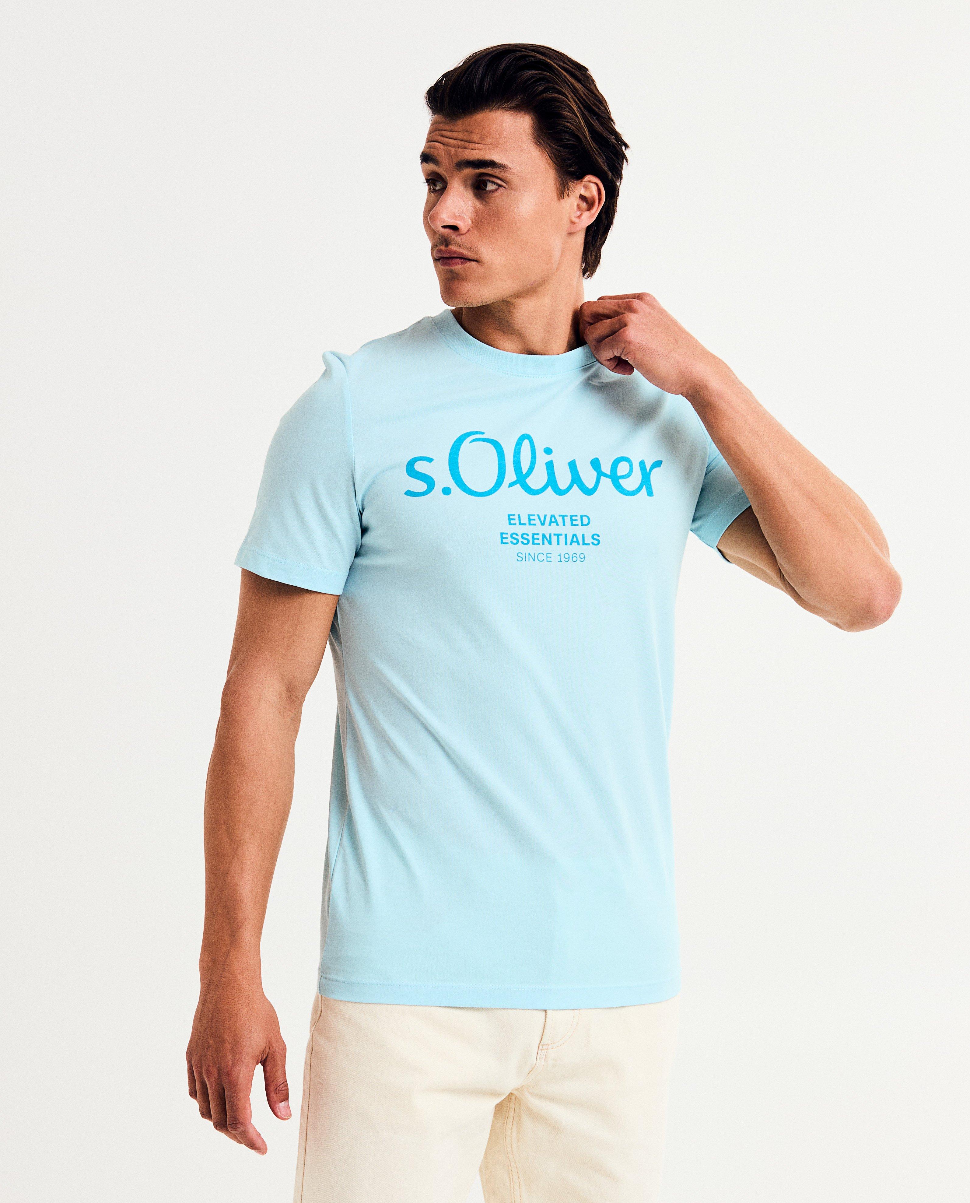 T-shirt met opschrift - null - S. Oliver
