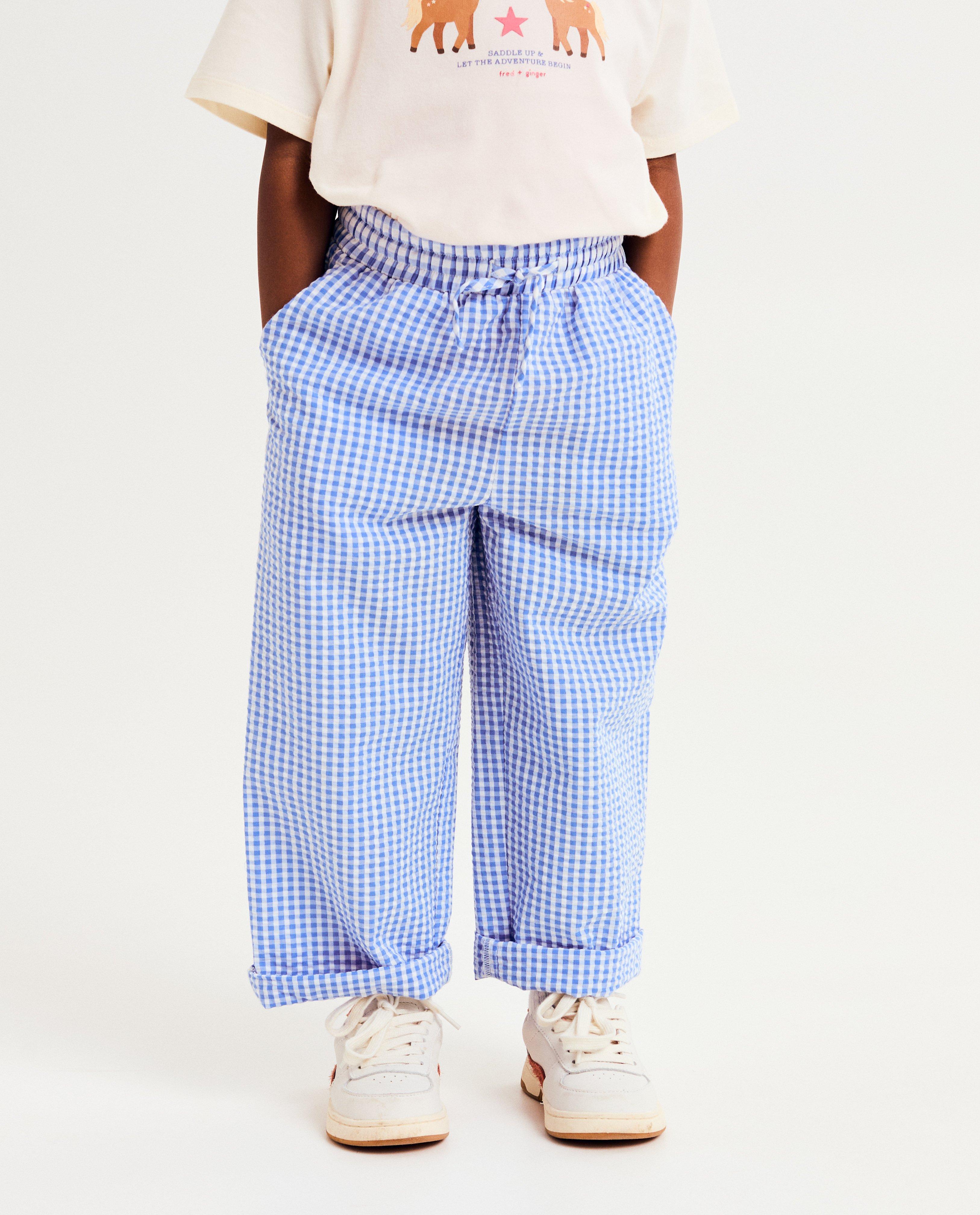 Broeken - Broek met structuur, straight fit