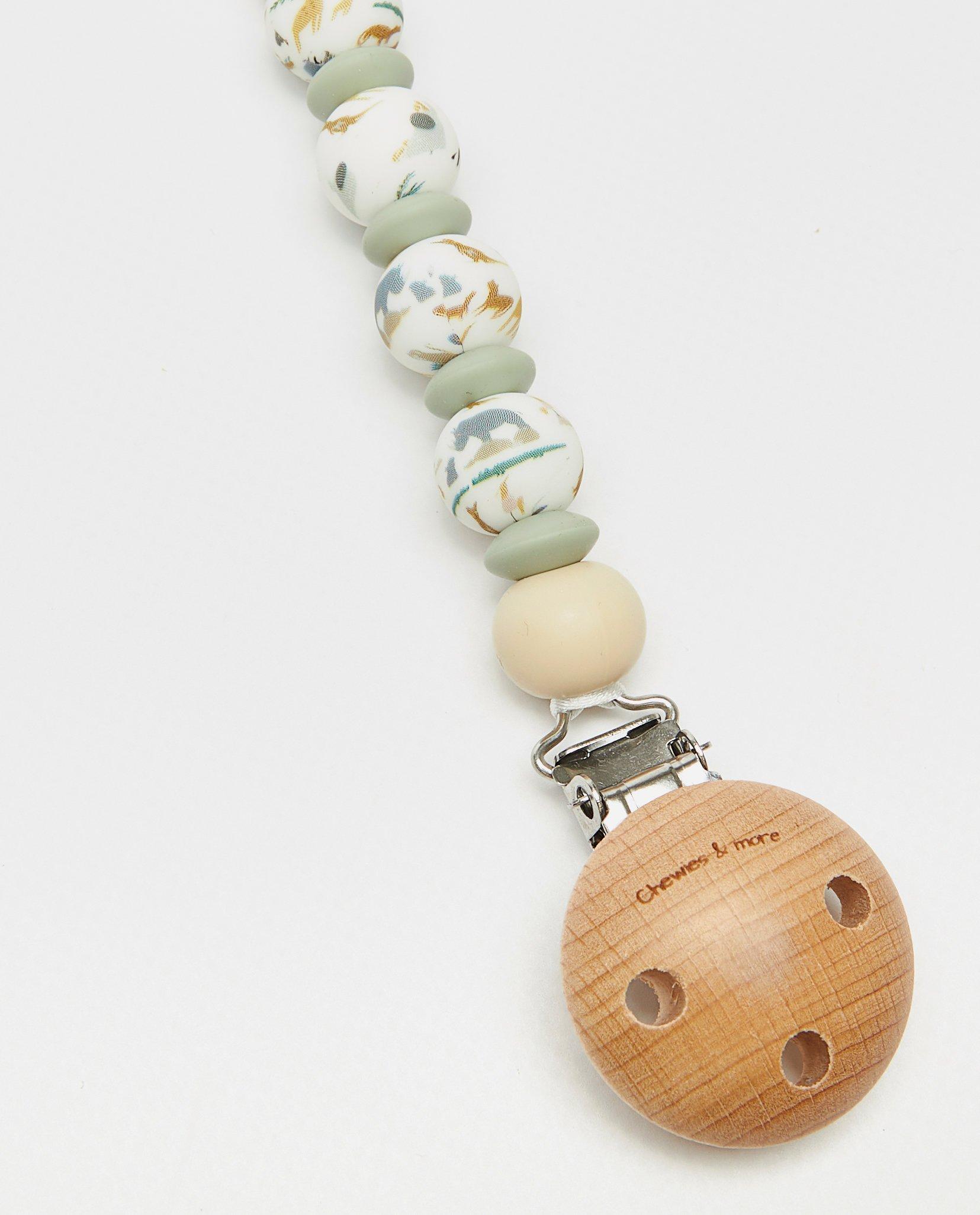 Accessoires pour bébés - Clip pour sucette en perles de silicone