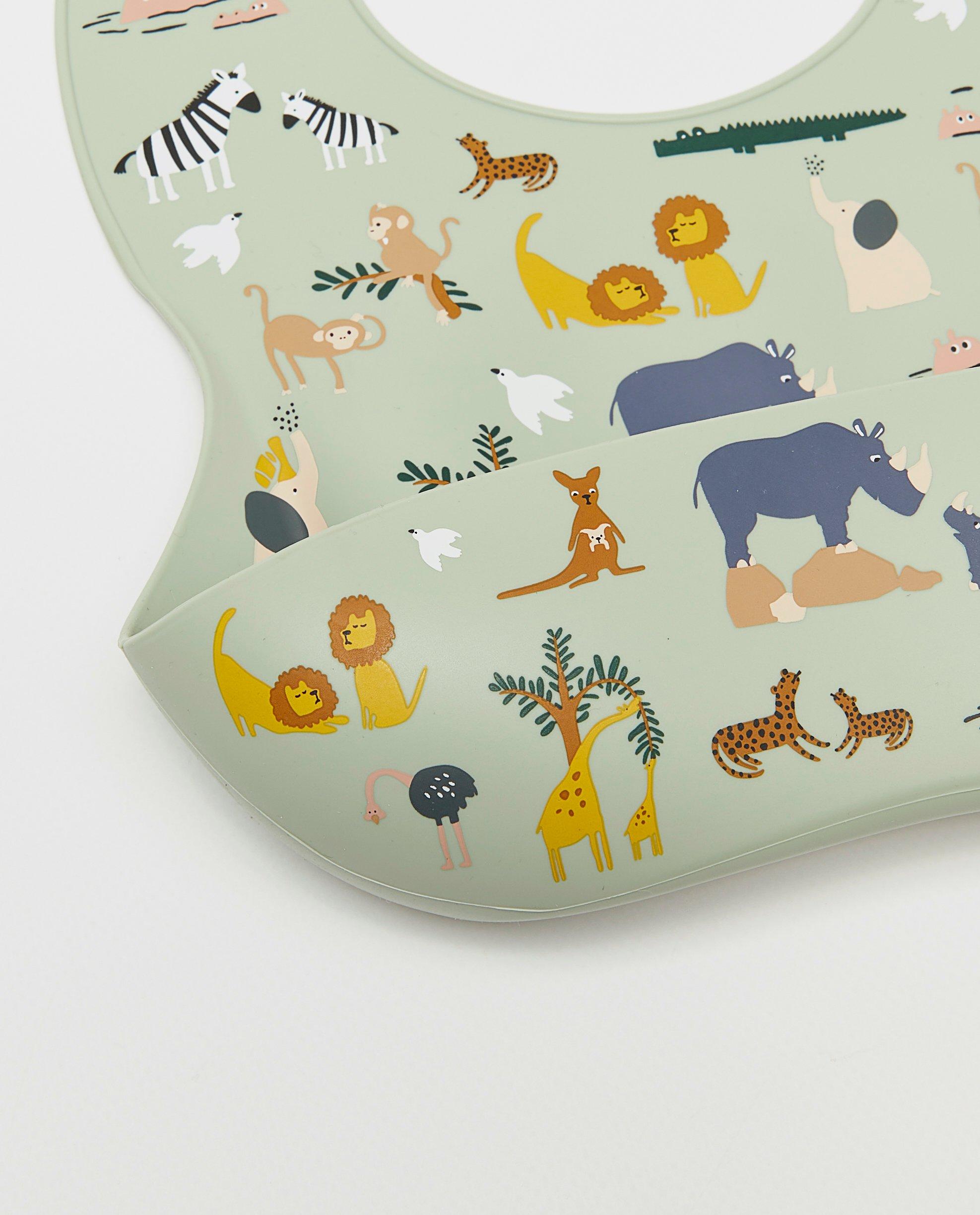 Babyspulletjes - Siliconen slab met dierenprint