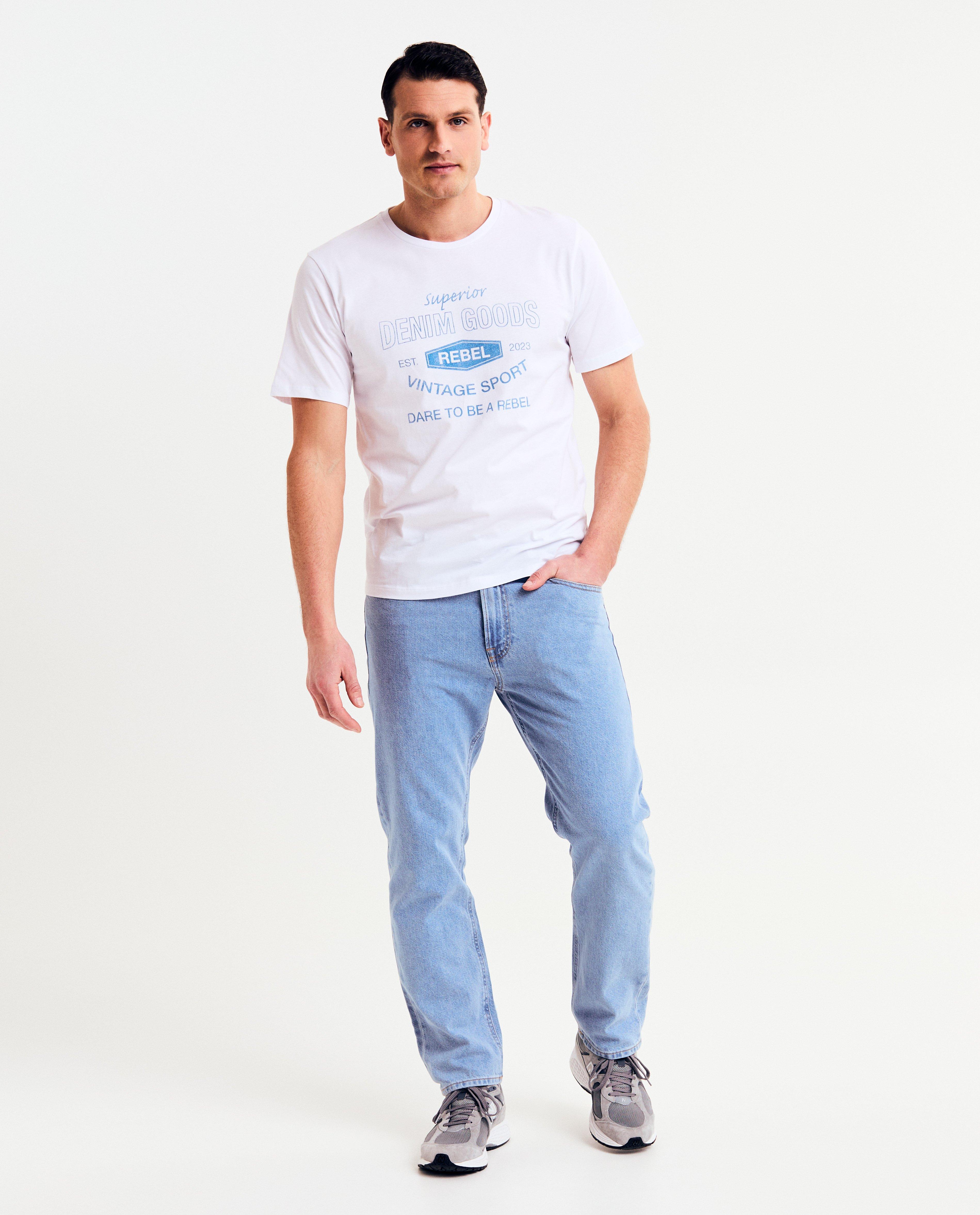 Blauwe jeans, relaxed fit - null - JJ Rebel