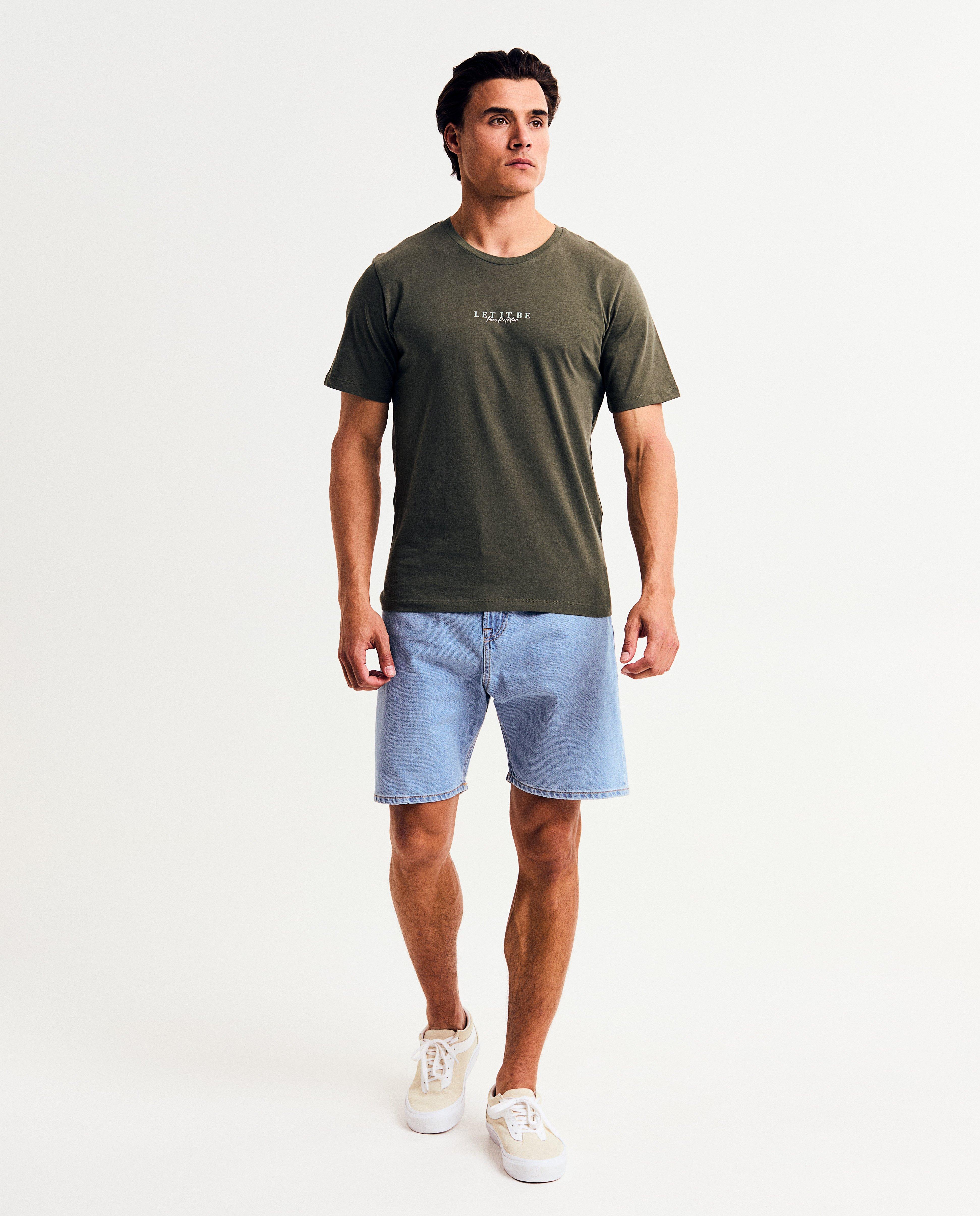 Blauwe jeansshort, loose fit - null - JJ Rebel