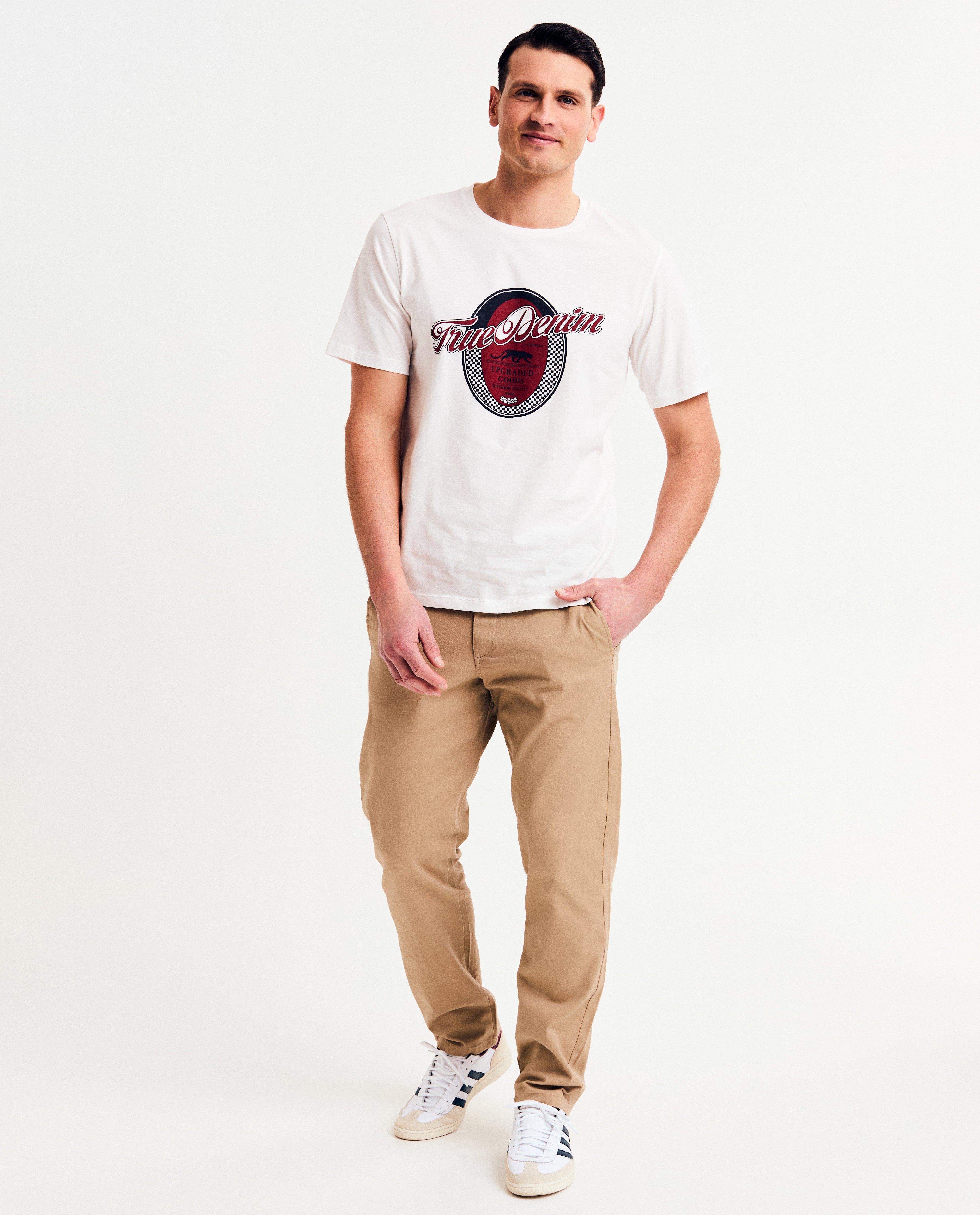 Bruine broek, relaxed fit