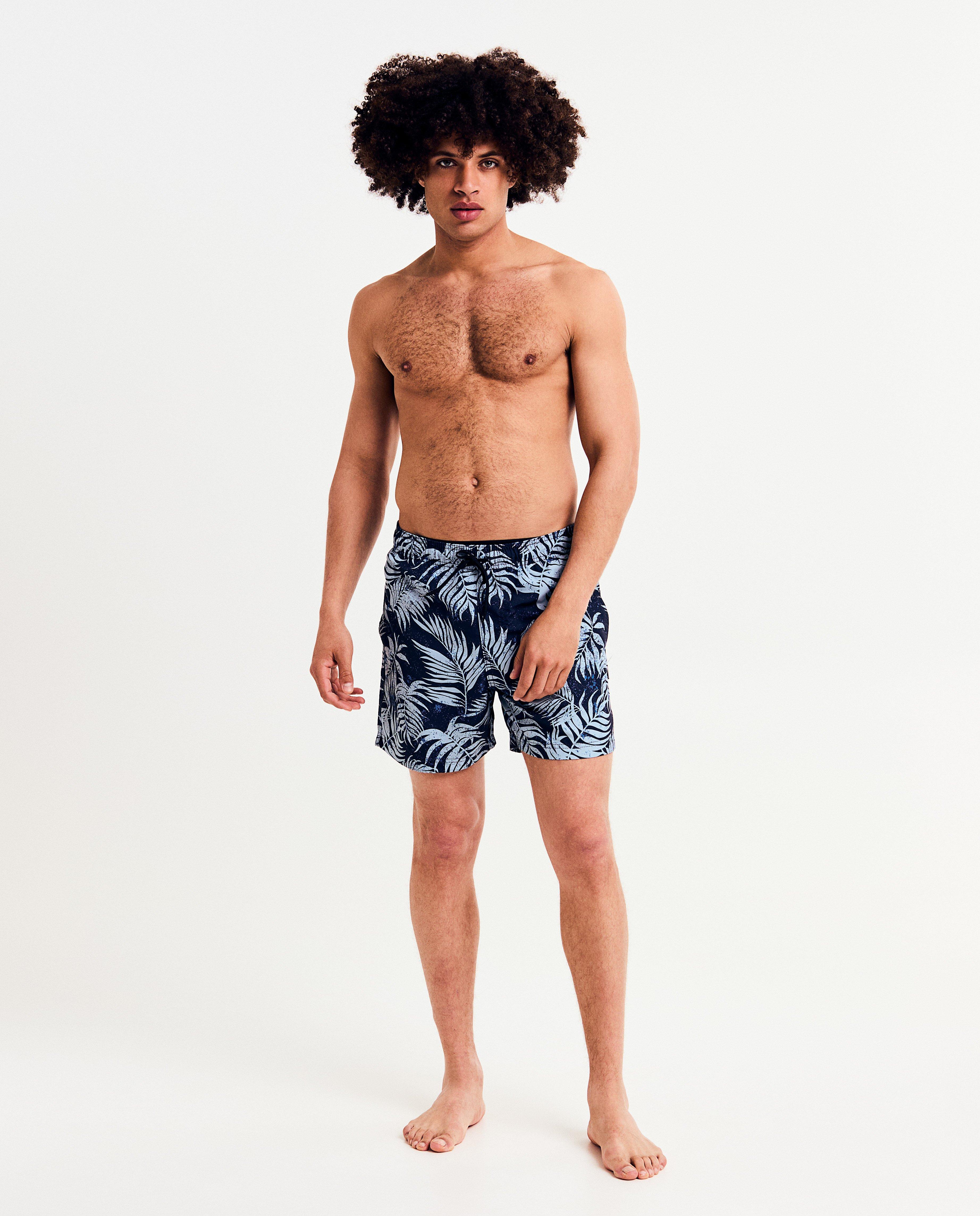 Zwemkleding - Zwemshort met tropische print