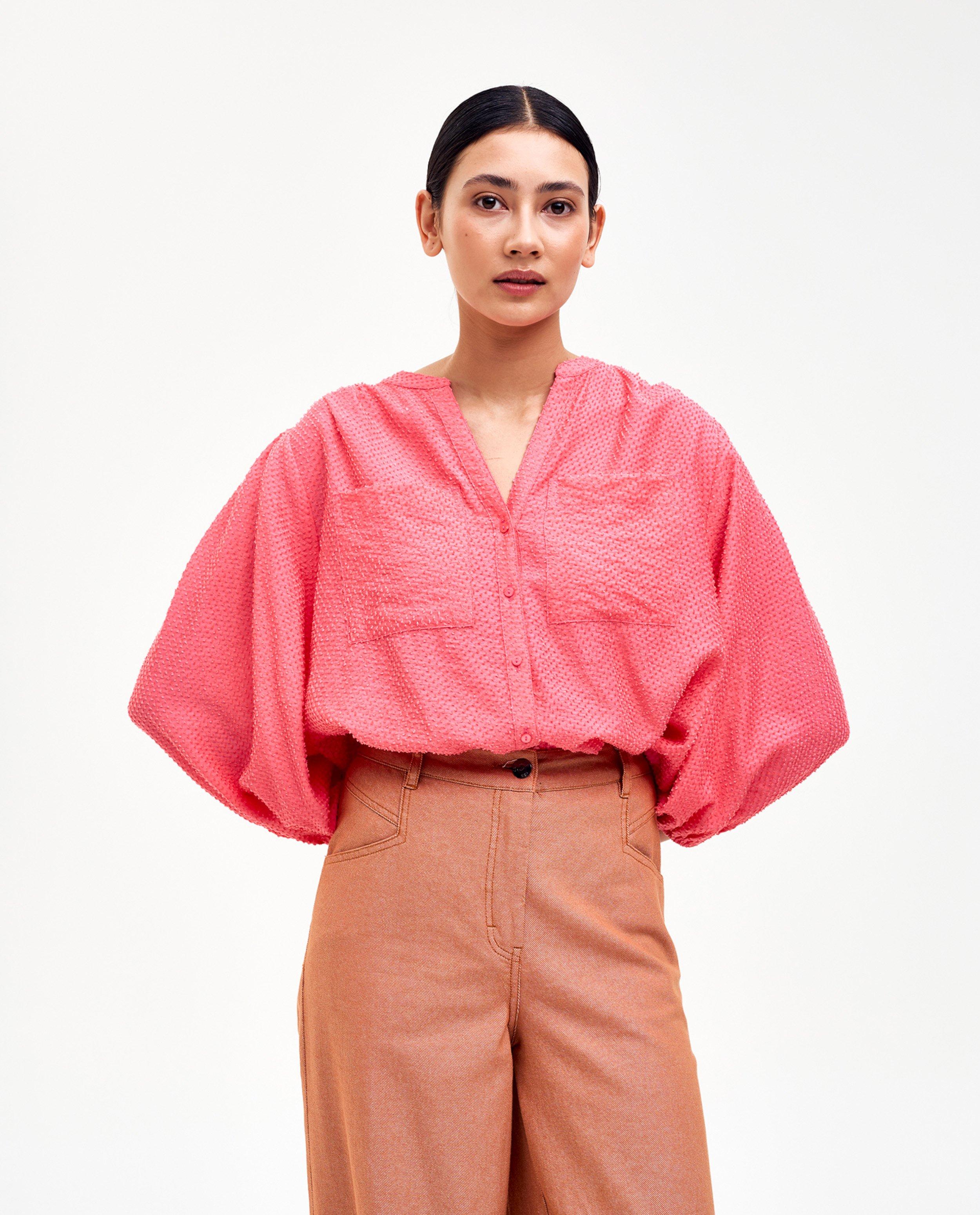 Roze blouse