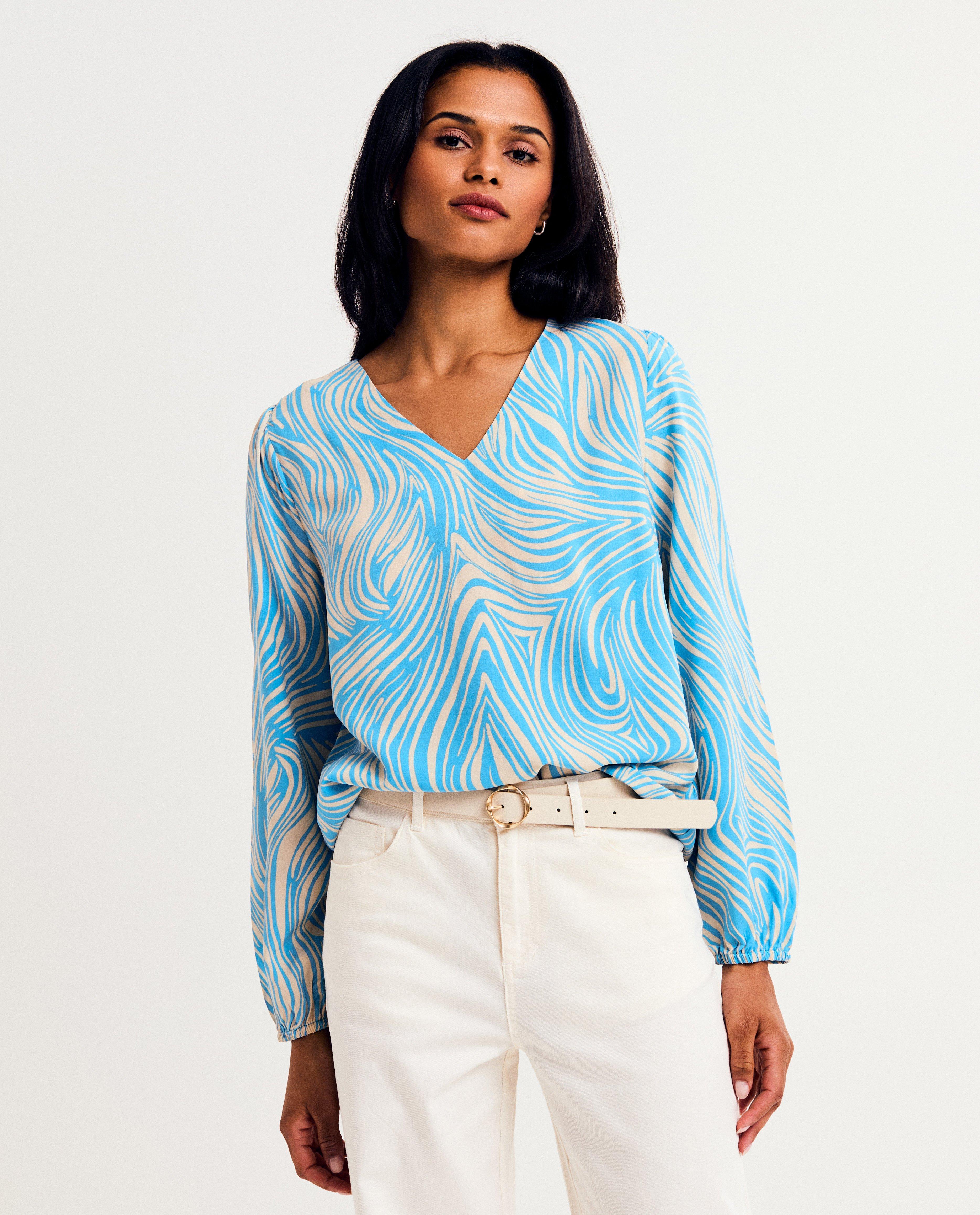 Blouse met zebraprint - null - Saint Tropez