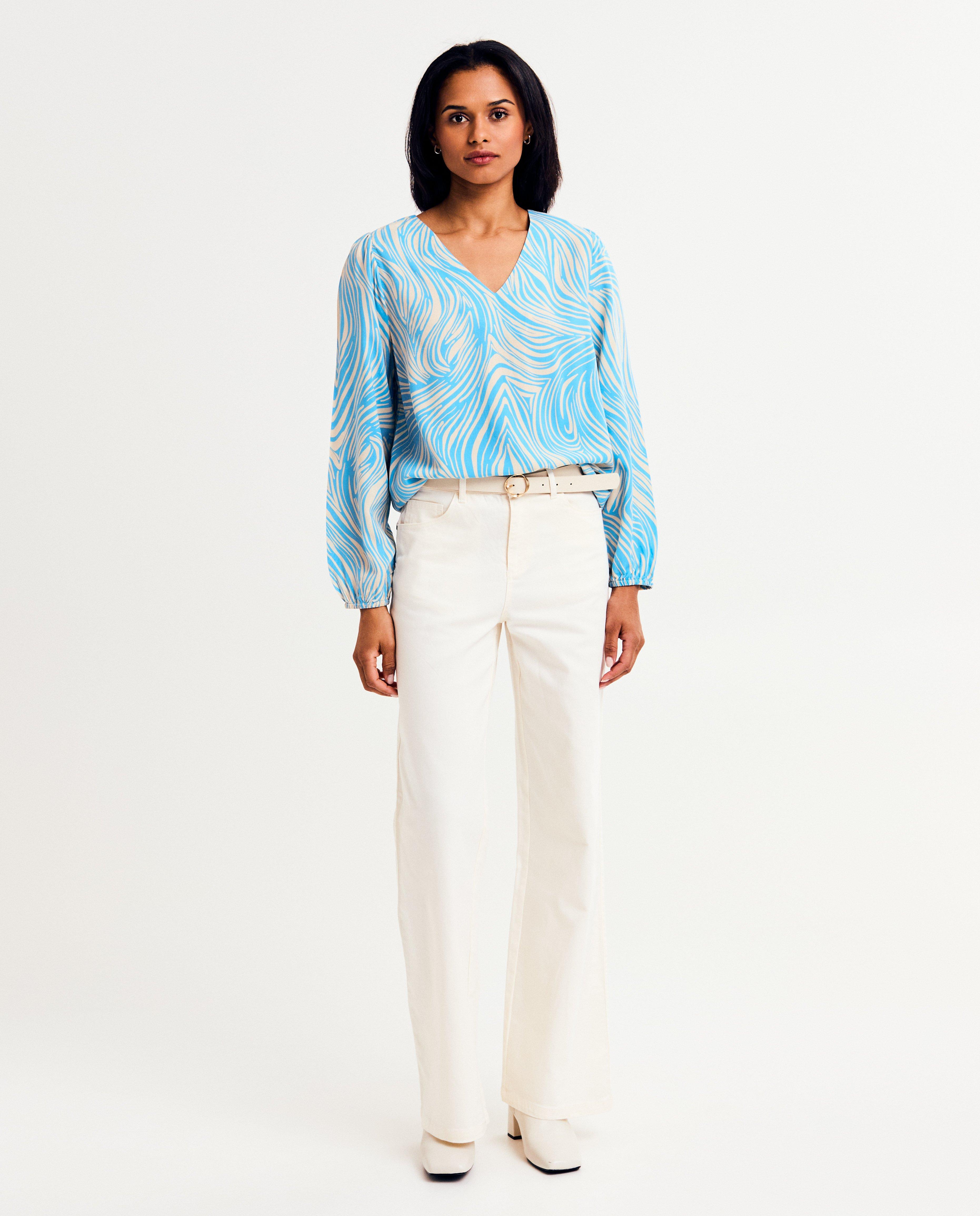 Hemden - Blouse met zebraprint