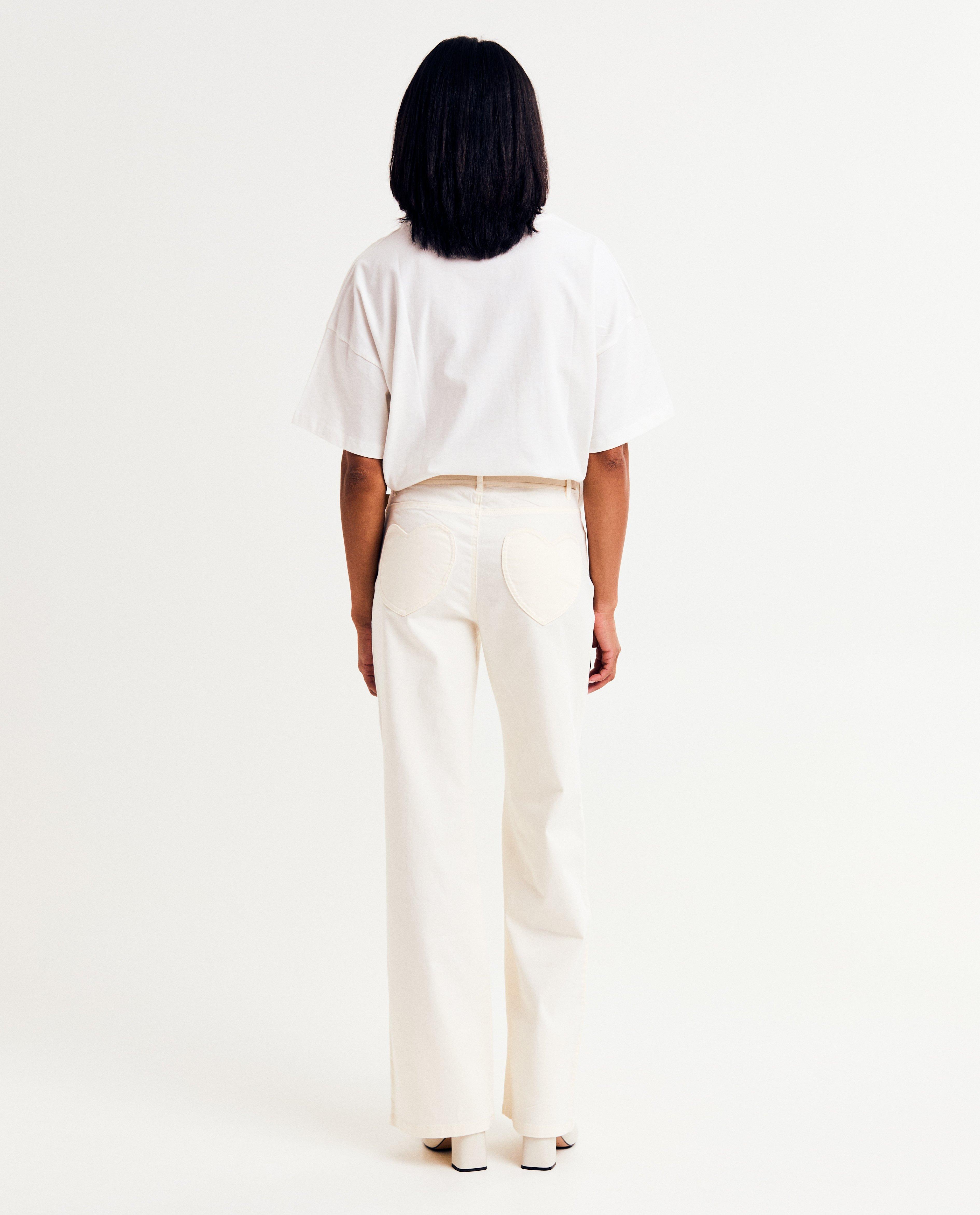 Pantalon blanc - D&eacute;tails du produit - blanc - image num&eacute;ro 2