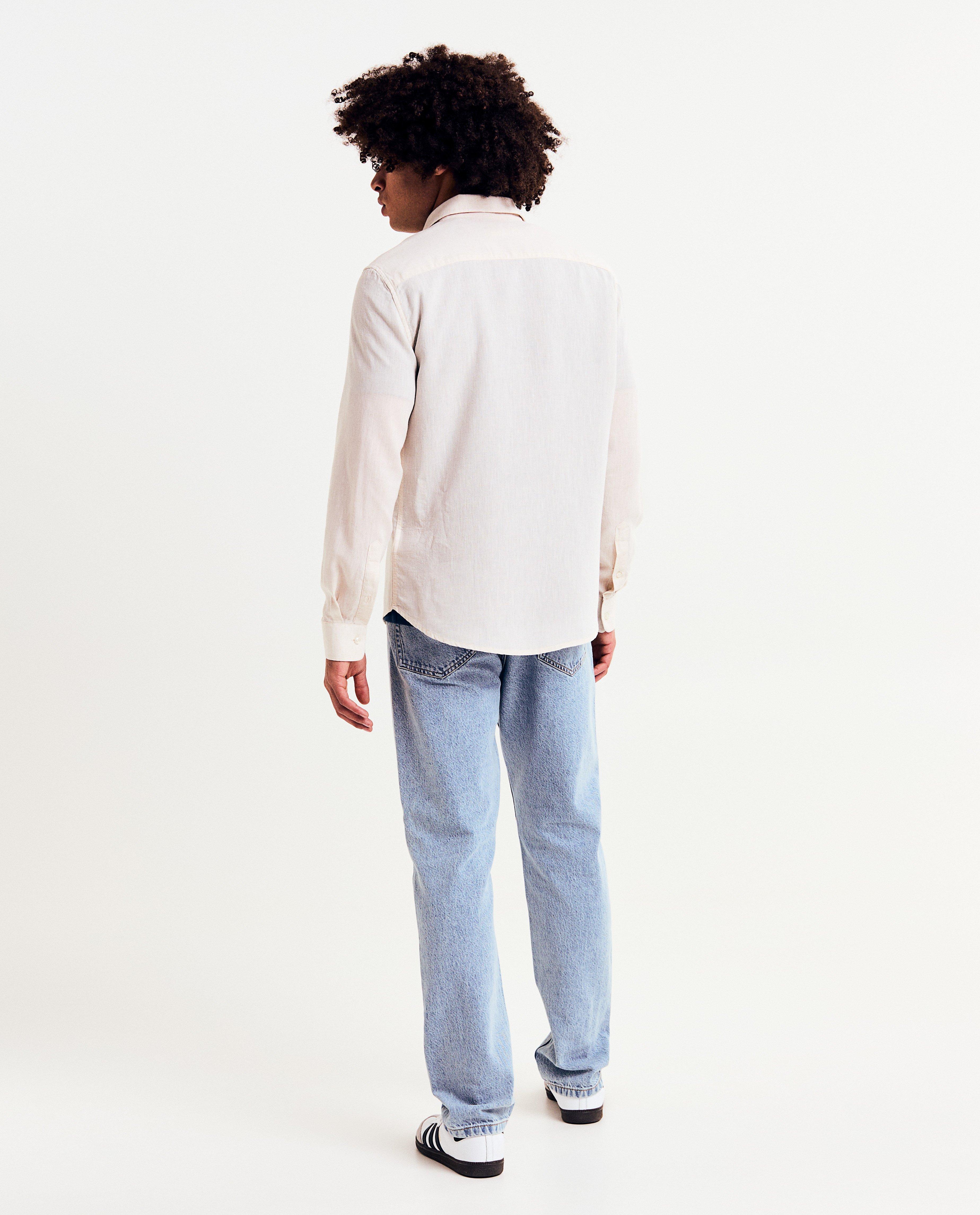 Hemden - Hemd met linnen, slim fit