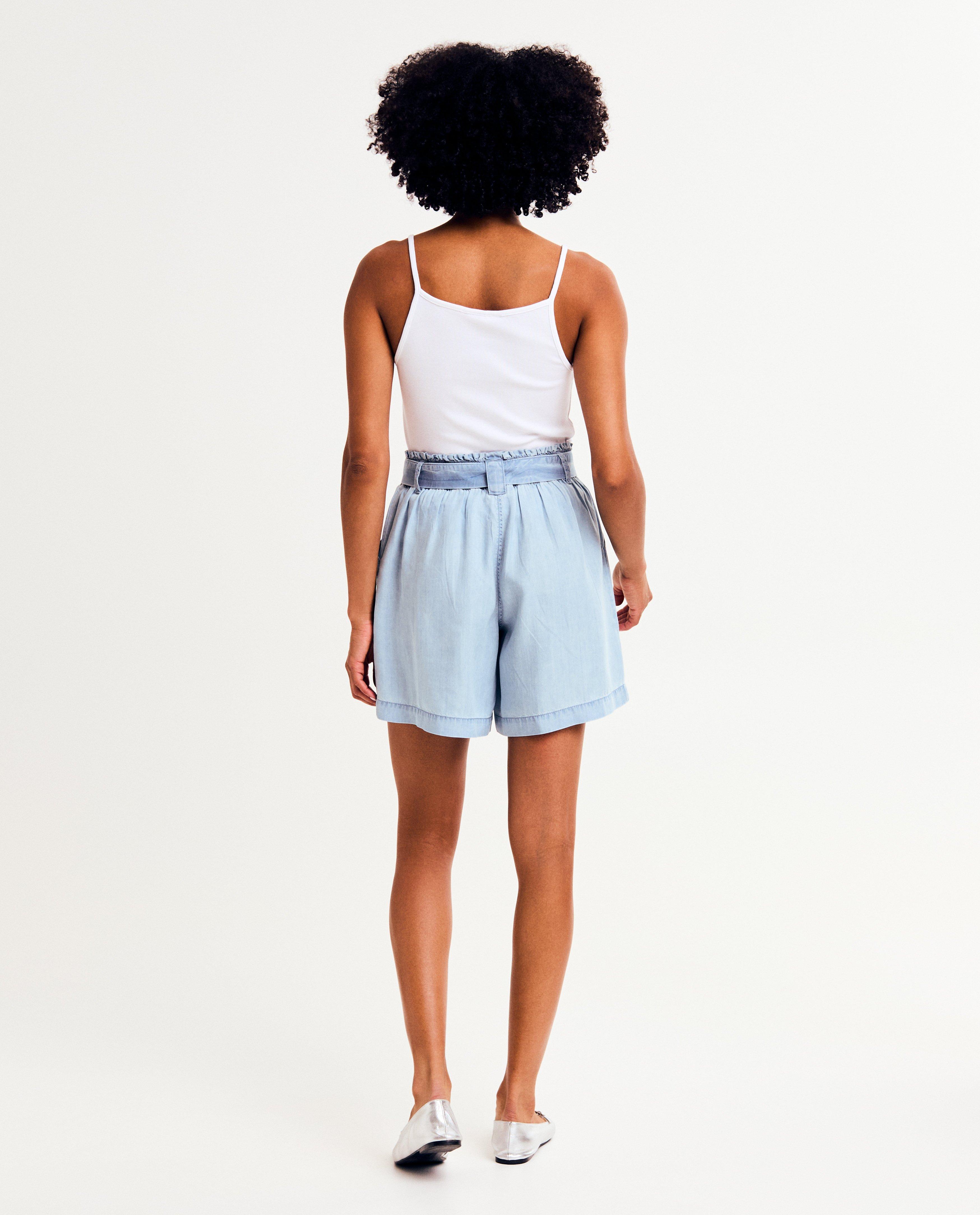 Short bleu clair en jeans - D&eacute;tails du produit - bleu clair - image num&eacute;ro 2