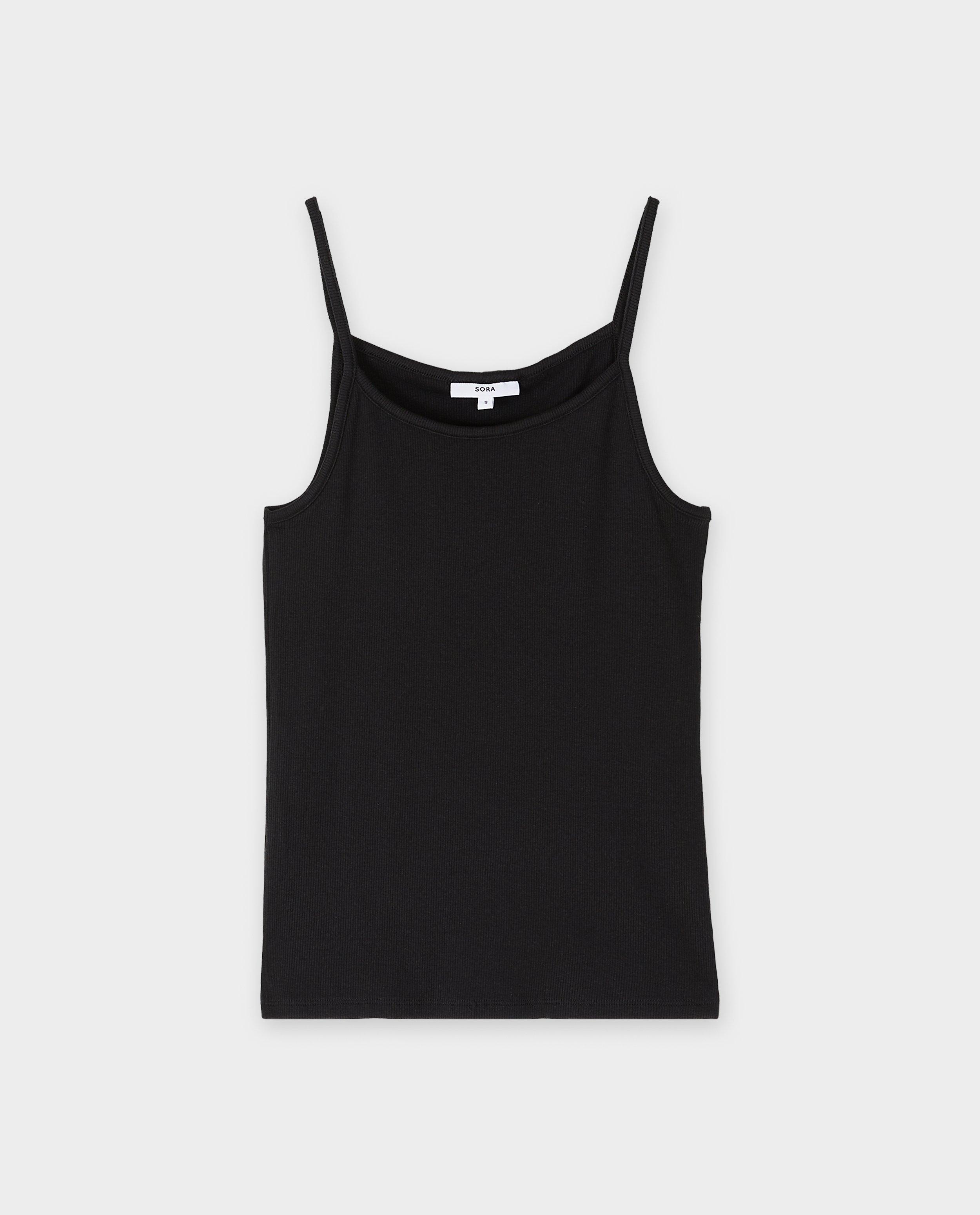 T-shirts - Top met fijn ribpatroon