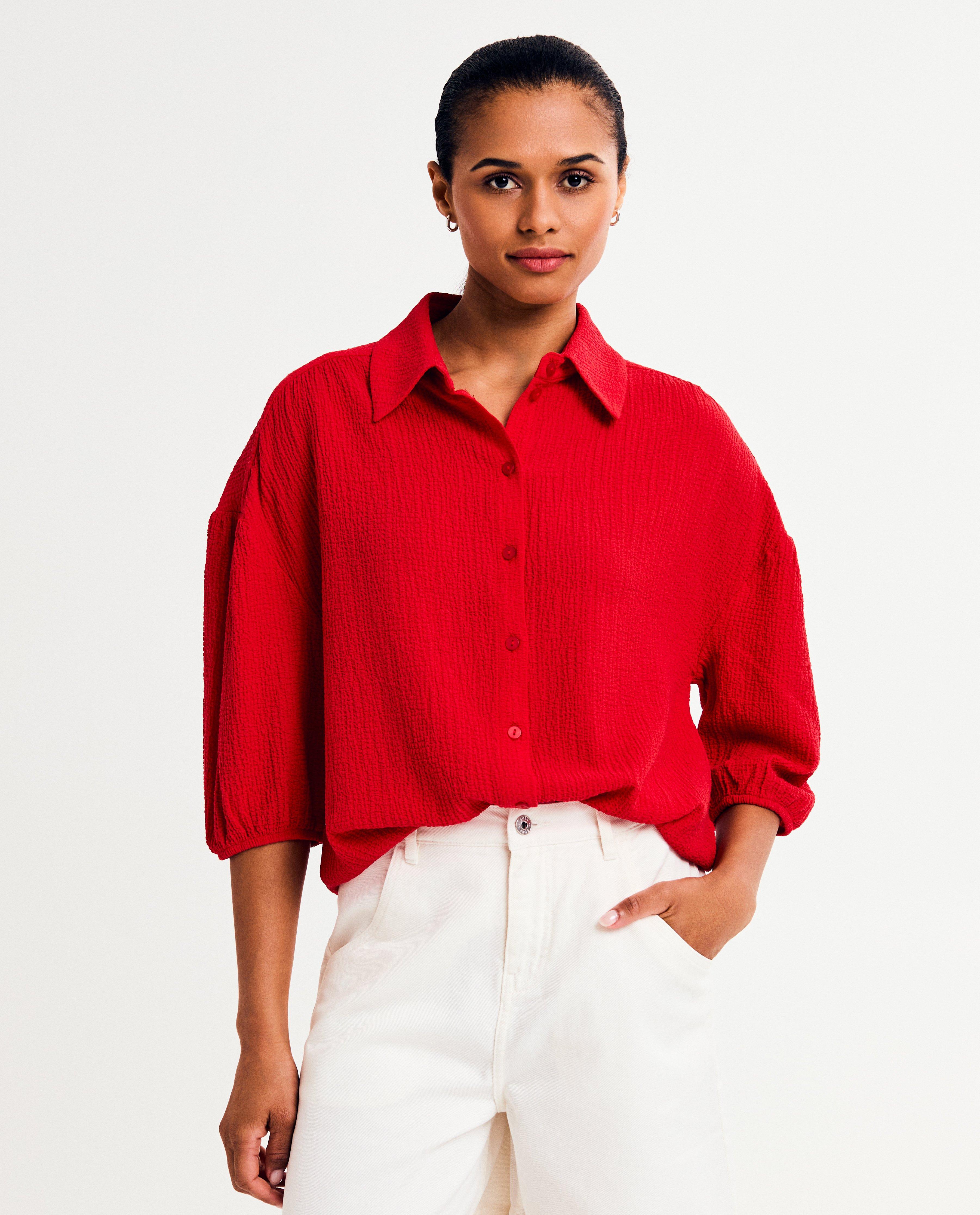 Blouse met structuur - null - Sora