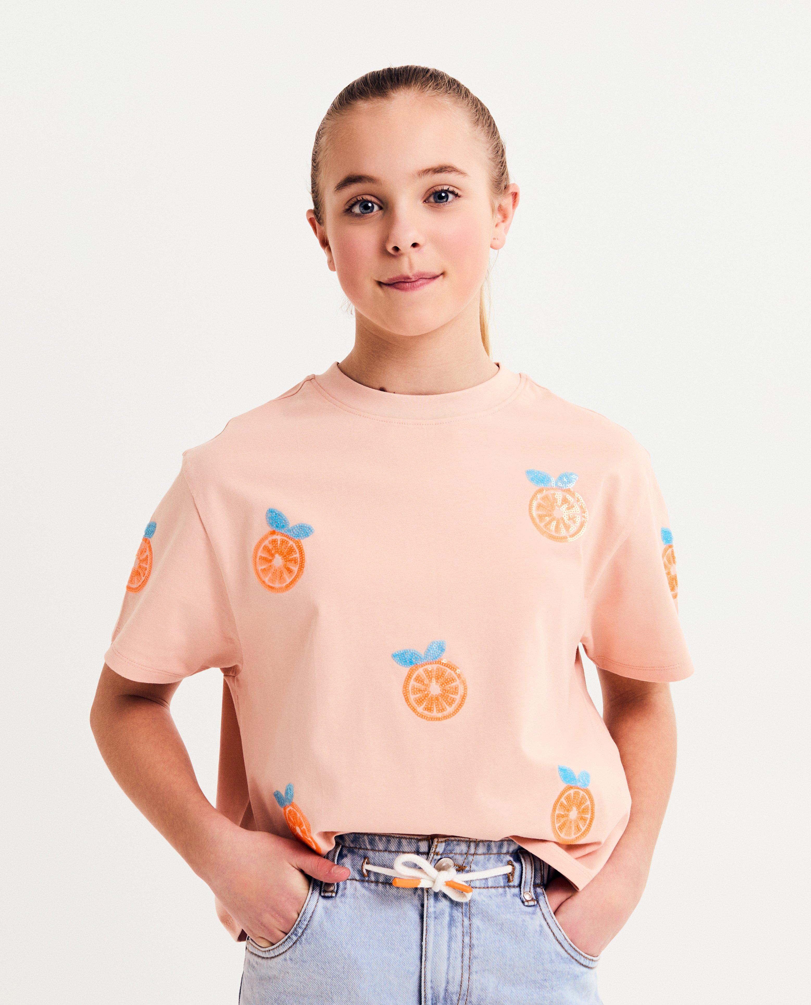 T-shirt met pailletten - null - Fish & Chips