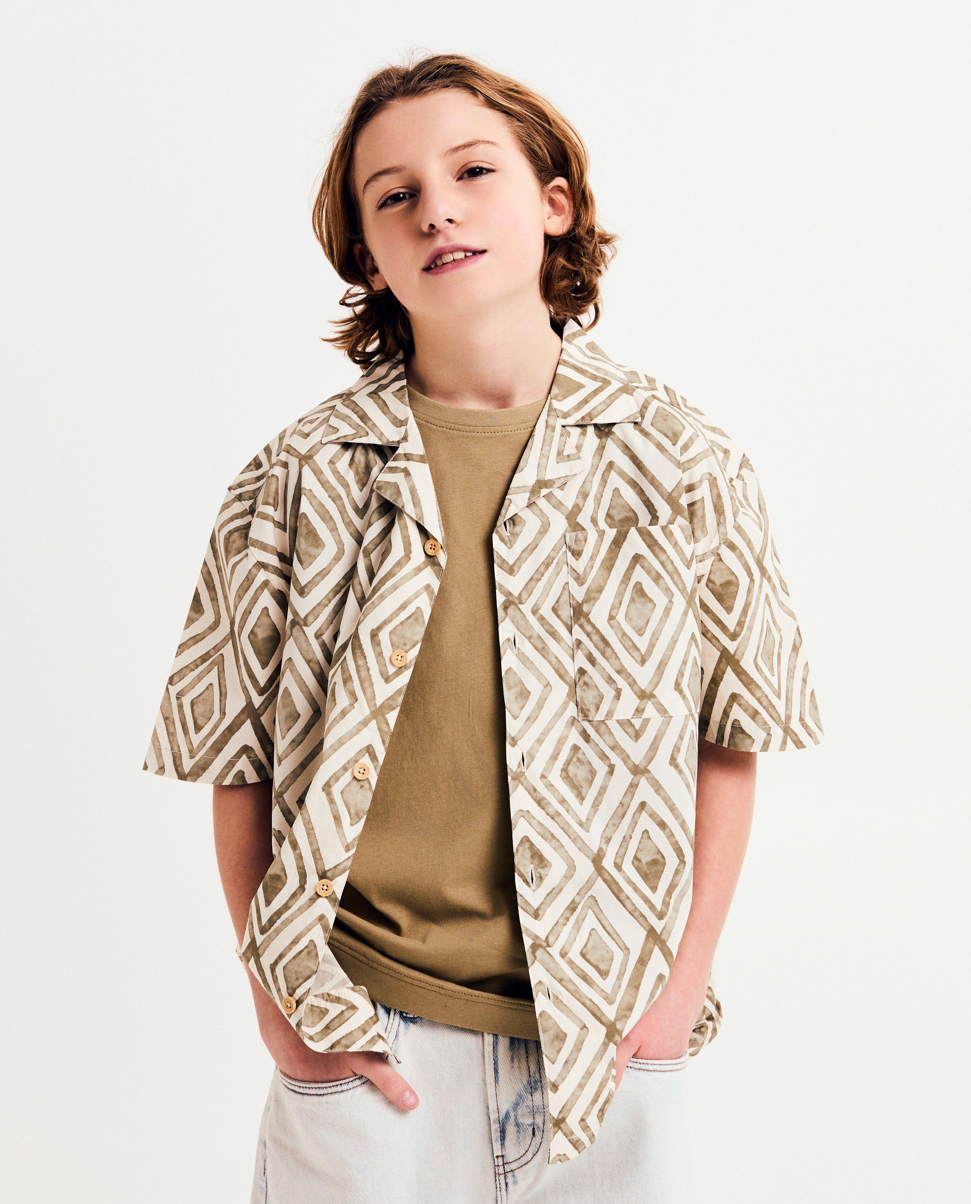 Hemd met print, 116-164 - null - Like Me