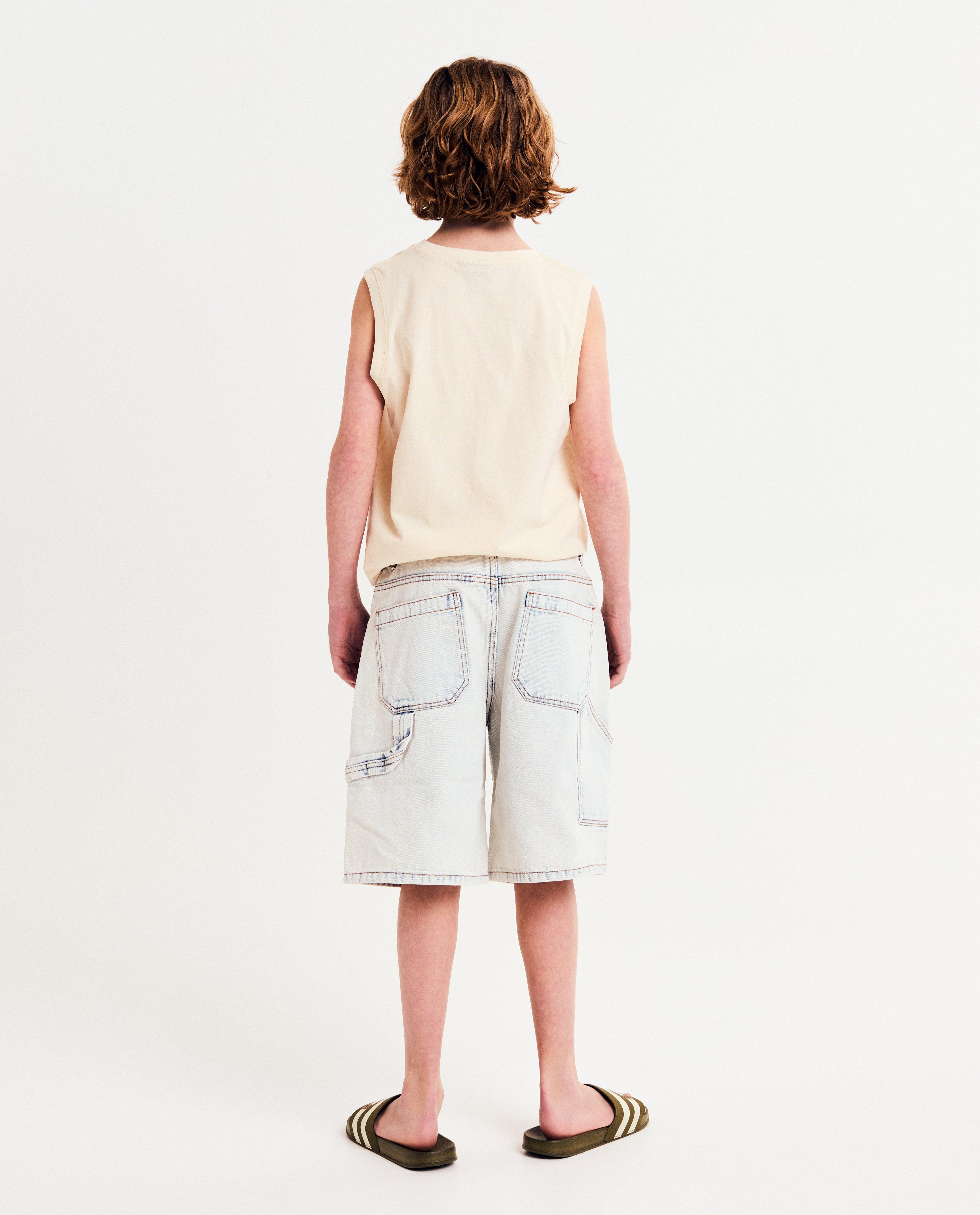 Shorten - Jeansshort met carpenter details, loose fit, 116-164