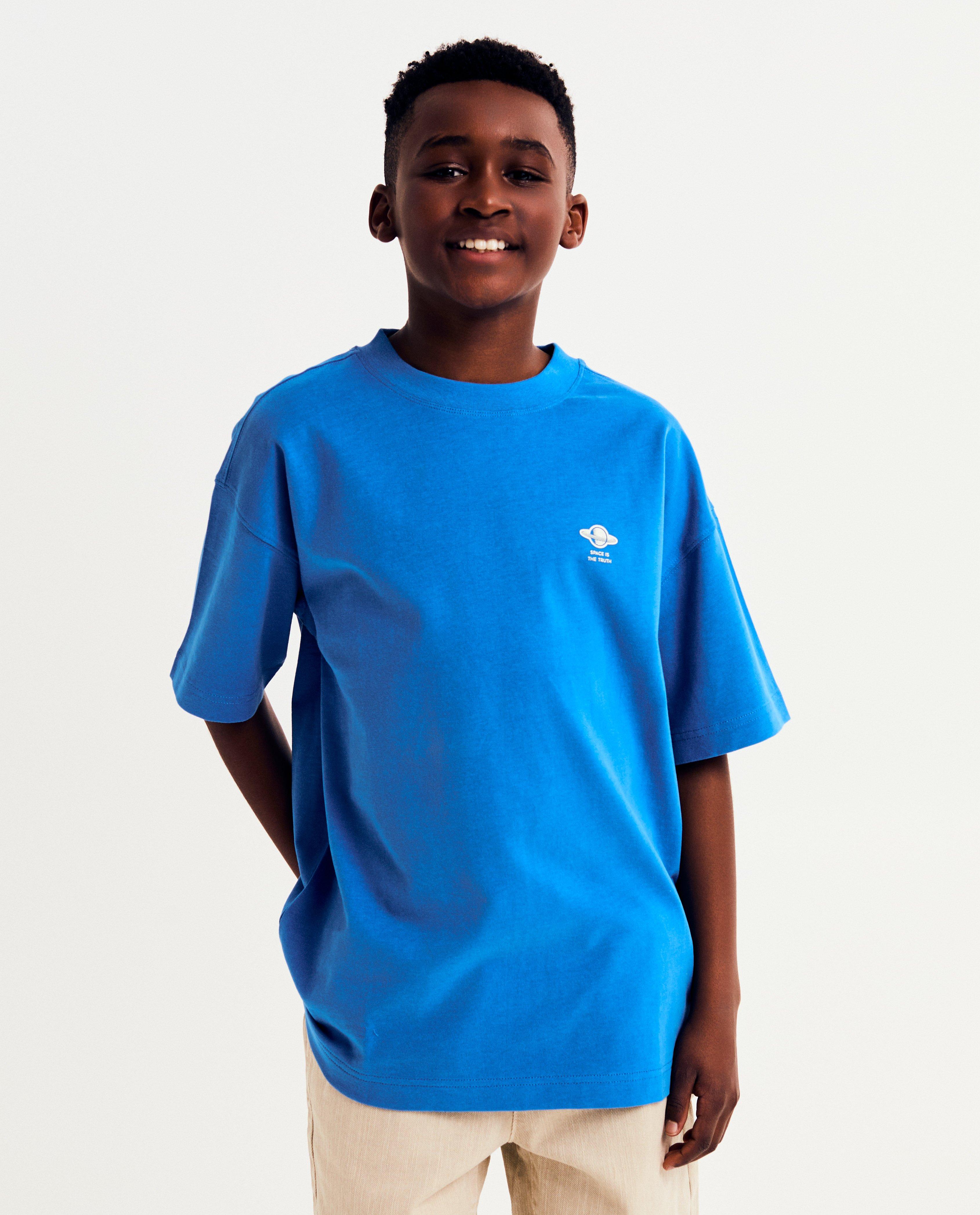T-shirt met backprint, loose fit - null - Waiko