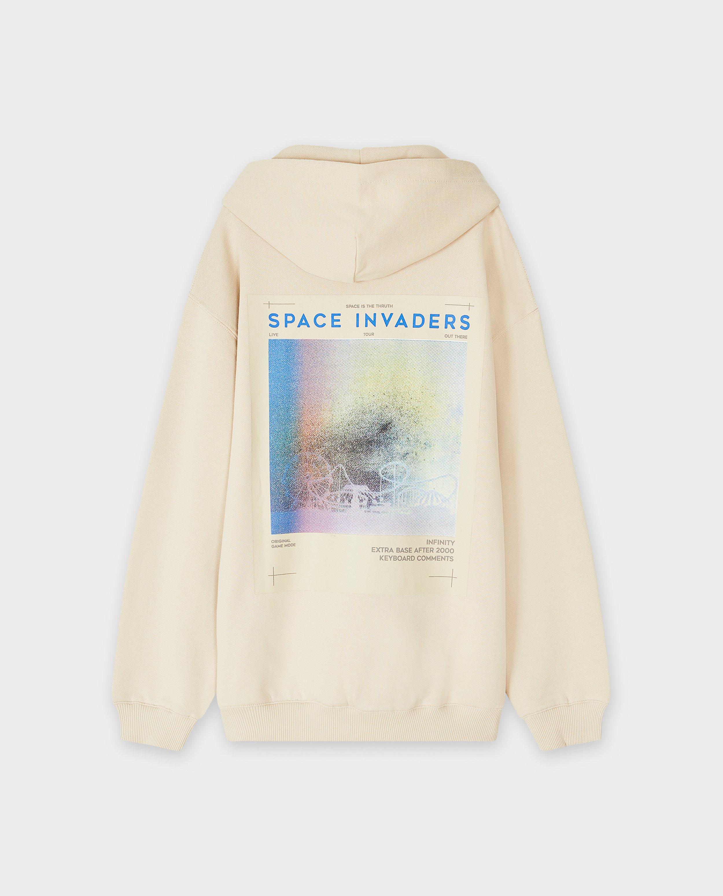 Sweaters - Hoodie met backprint, loose fit