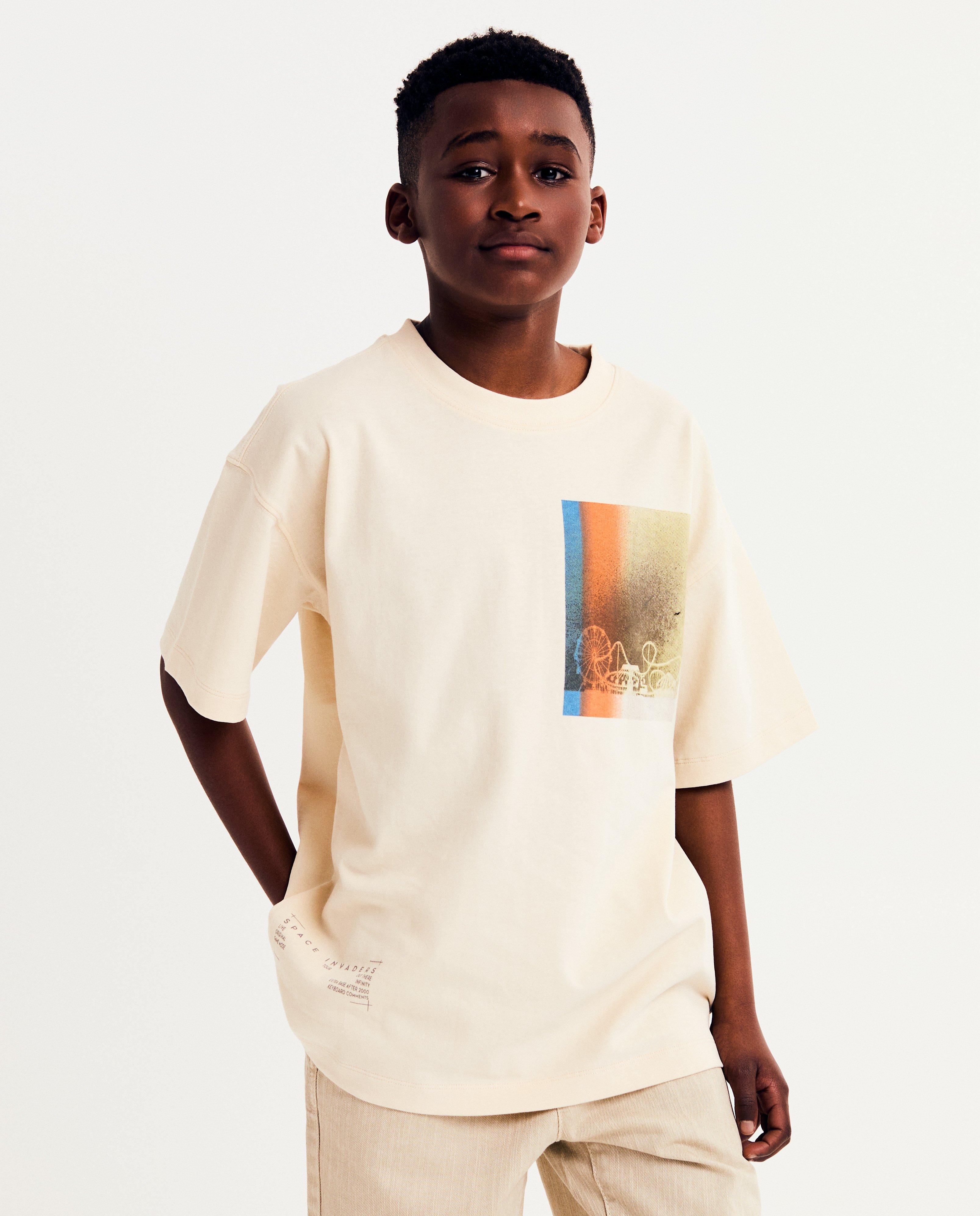 T-shirt met print, loose fit