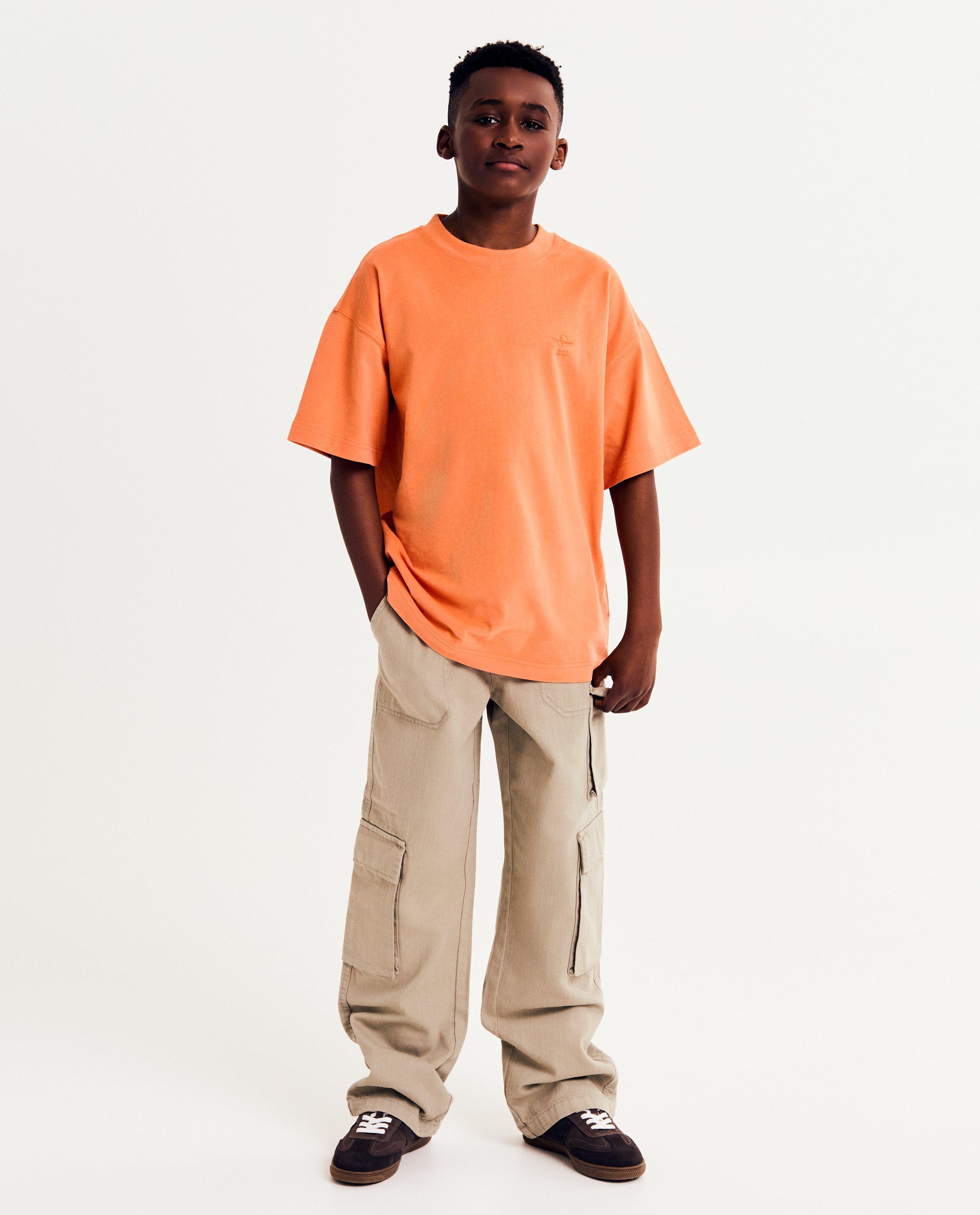 Broek met zijzakken, loose fit - null - Waiko