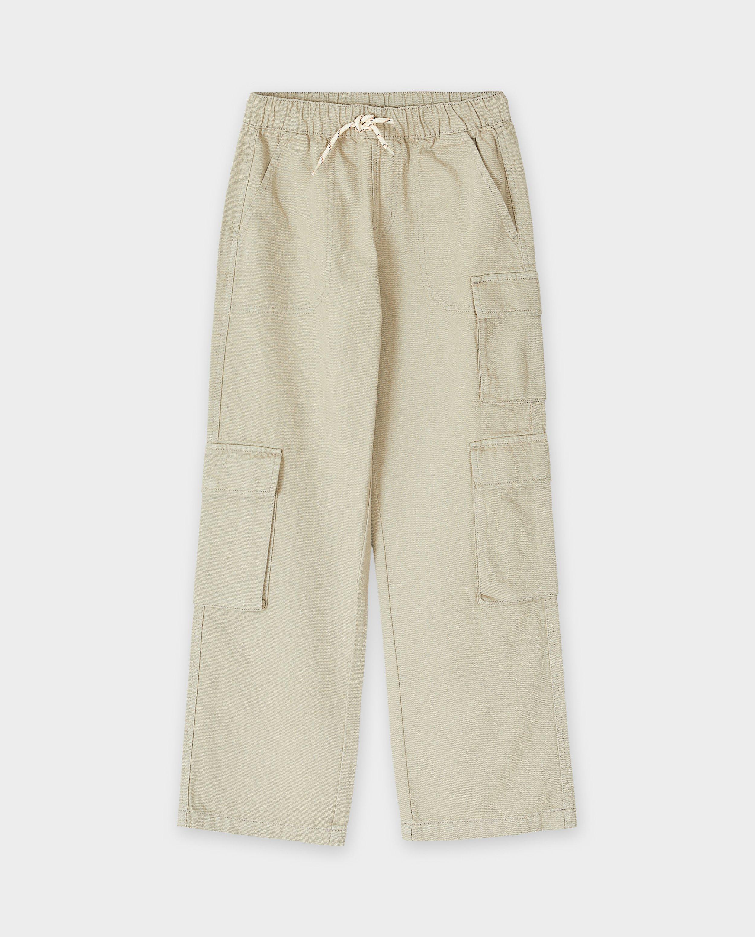 Broeken - Broek met zijzakken, loose fit