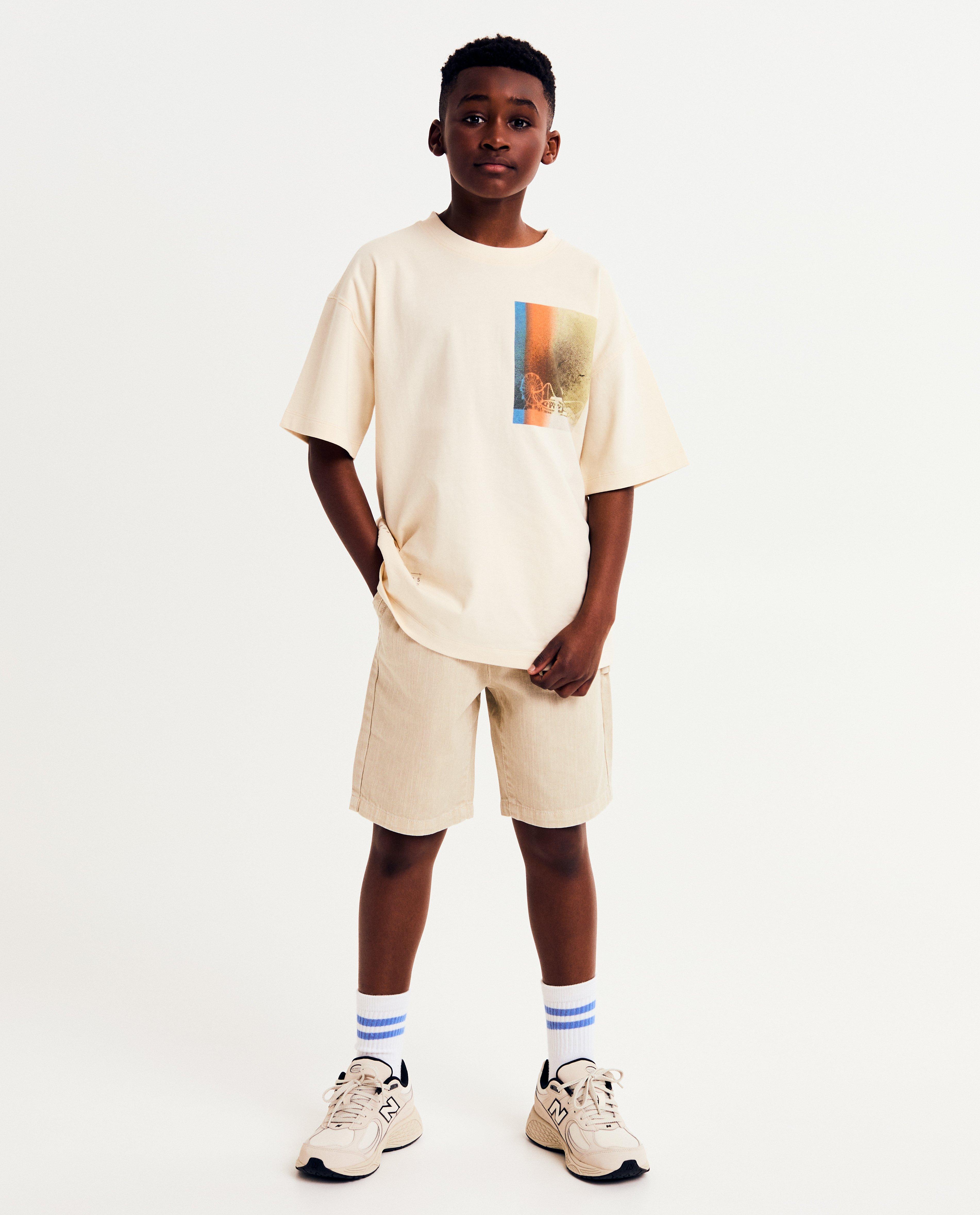 Beige short, loose fit - null - Waiko