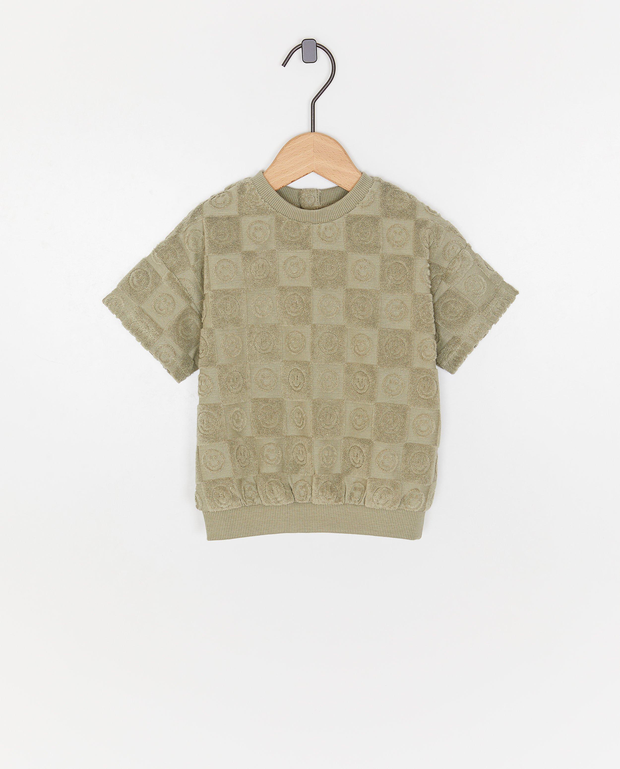 T-shirt met smileyprint - null - Cuddles and Smiles