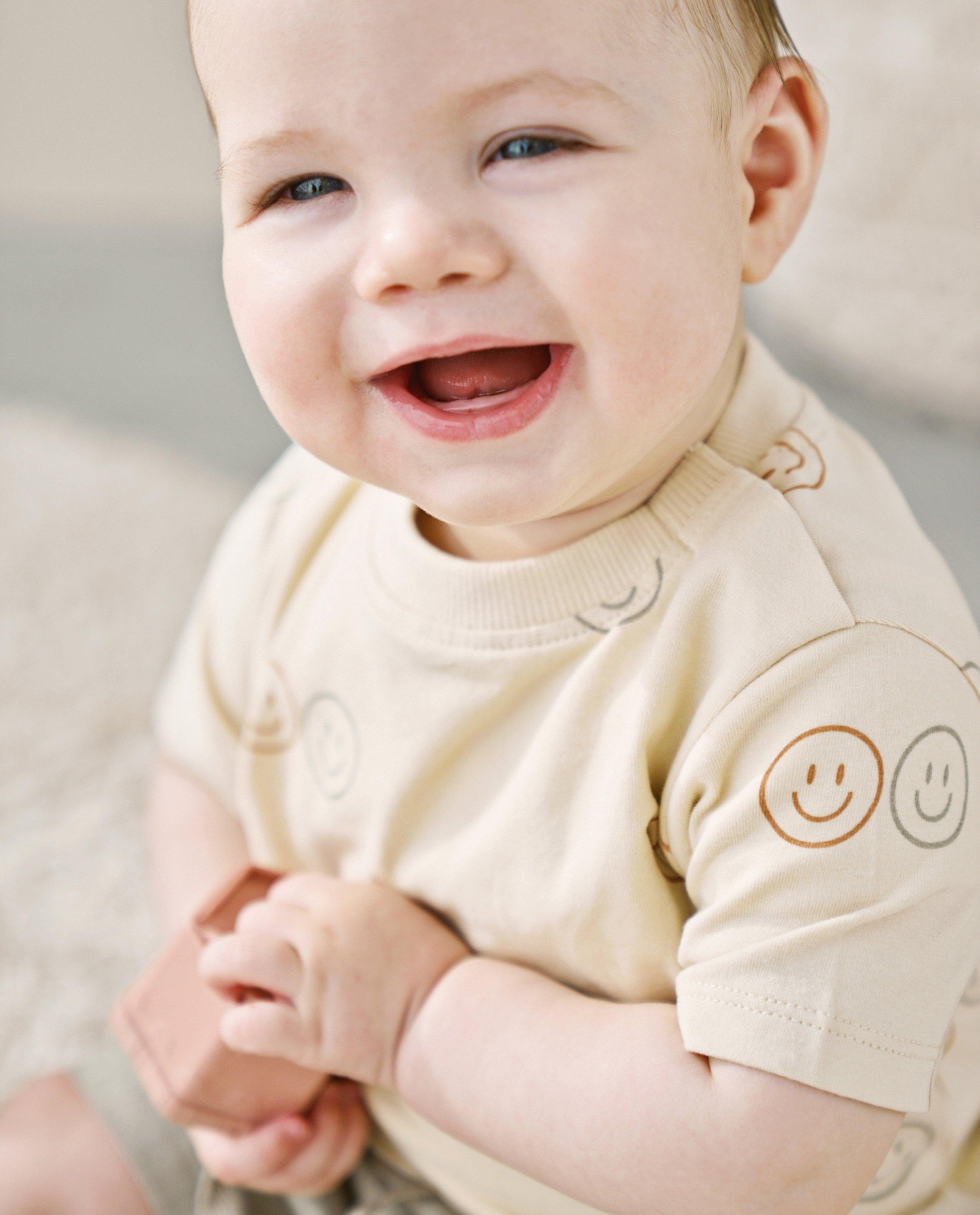 T-shirt met smileyprint