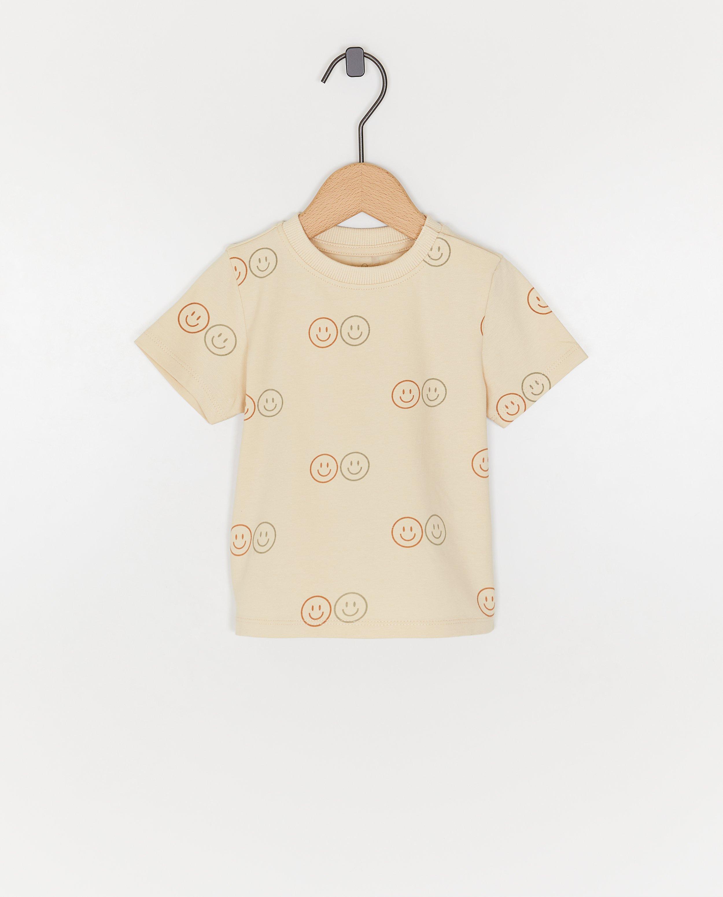 T-shirts - T-shirt met smileyprint