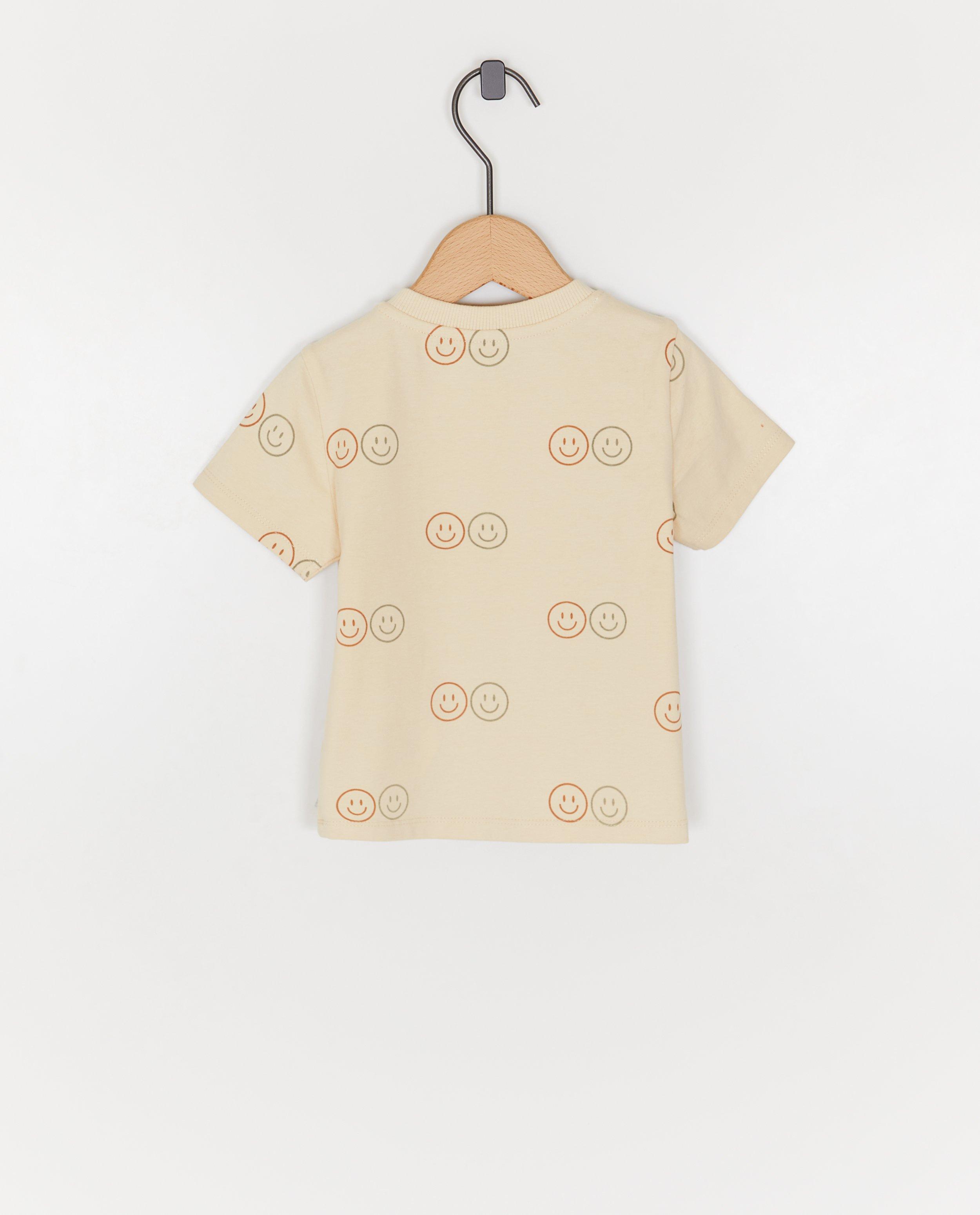 T-shirts - T-shirt met smileyprint