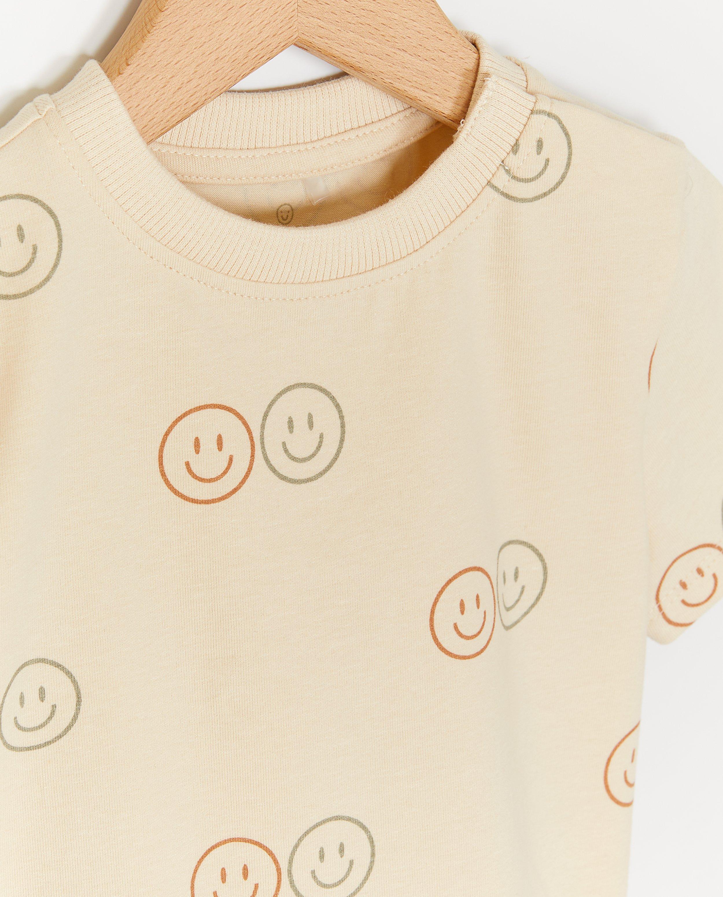 T-shirts - T-shirt met smileyprint