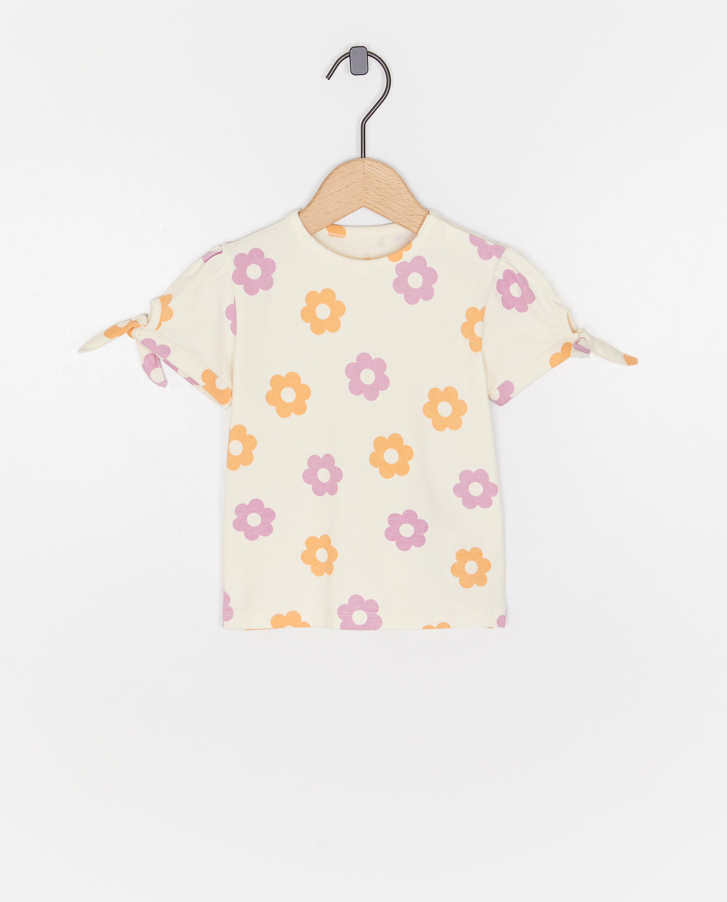 T-shirt met bloemenprint - null - Cuddles and Smiles