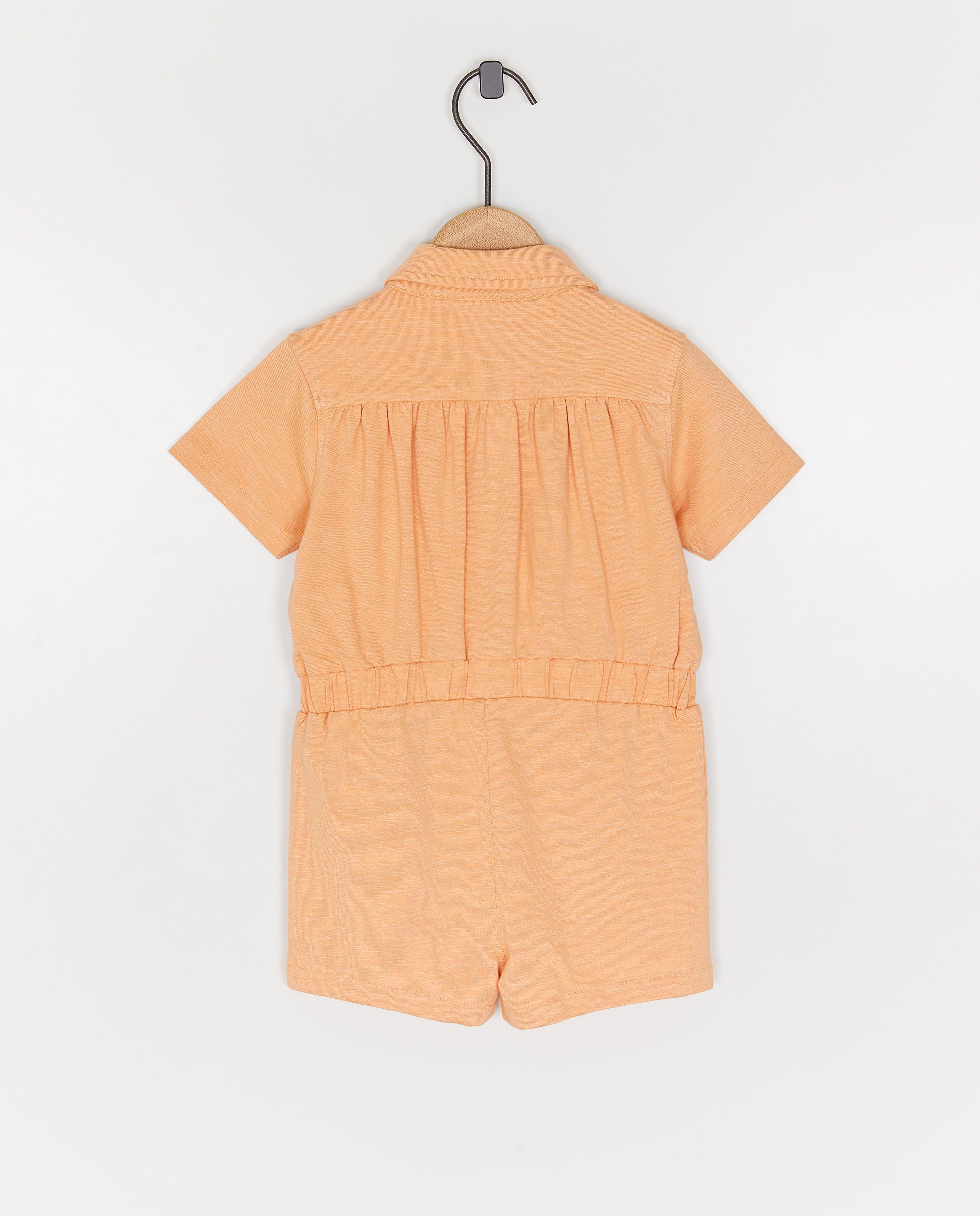 Jumpsuit - Oranje kruippakje