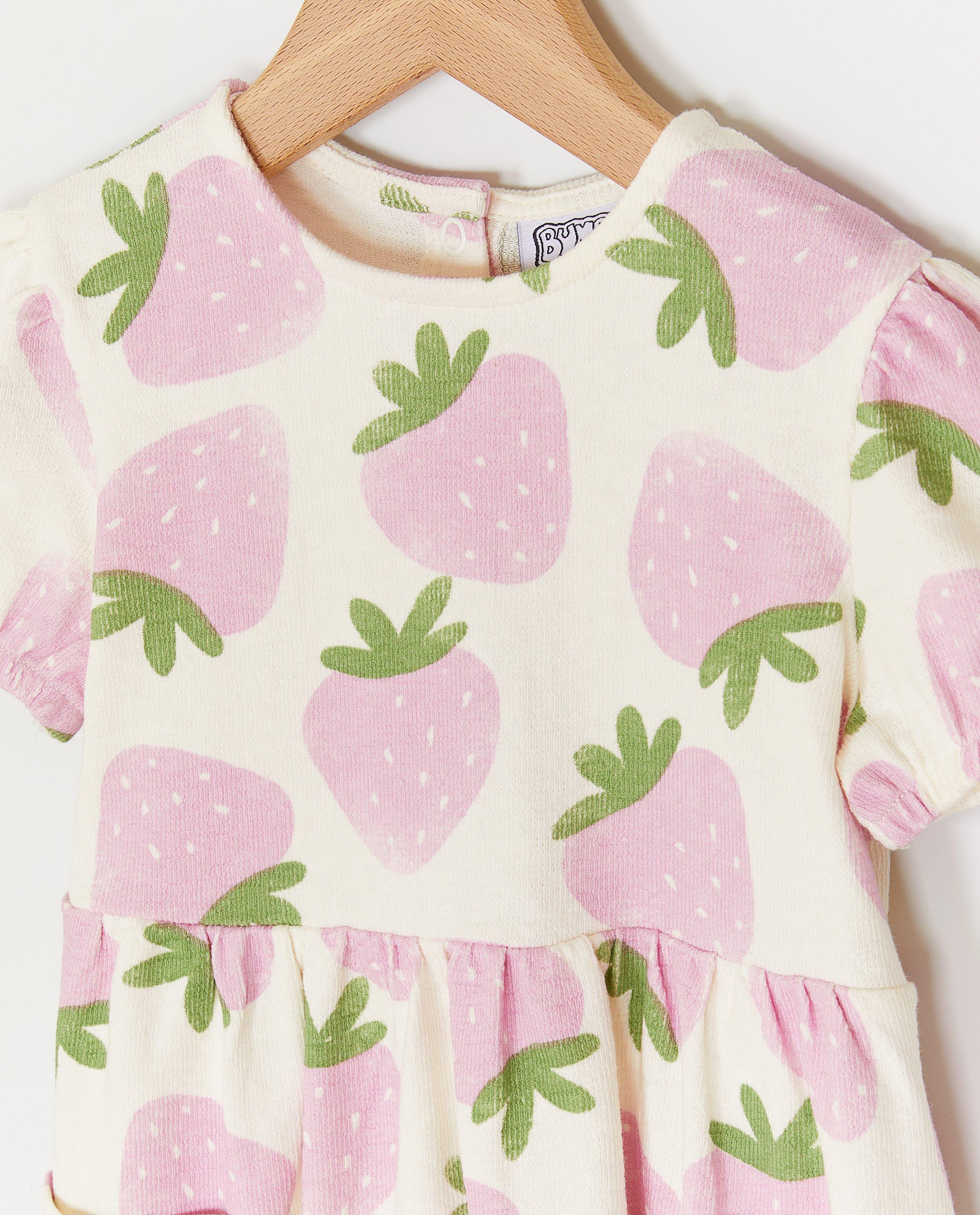 Robes - Robe à imprimé fraise