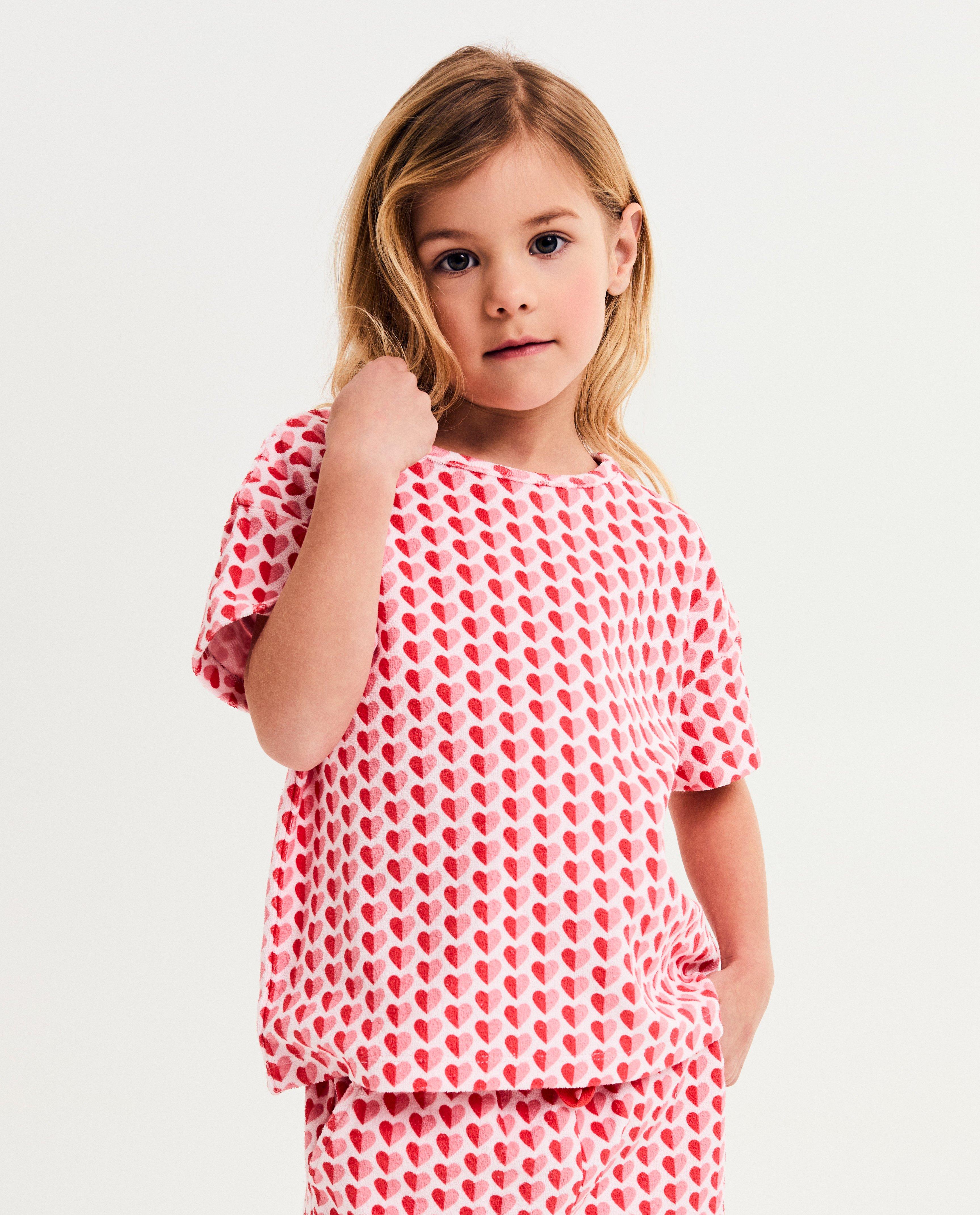 T-shirt met hartjesprint - null - Besties