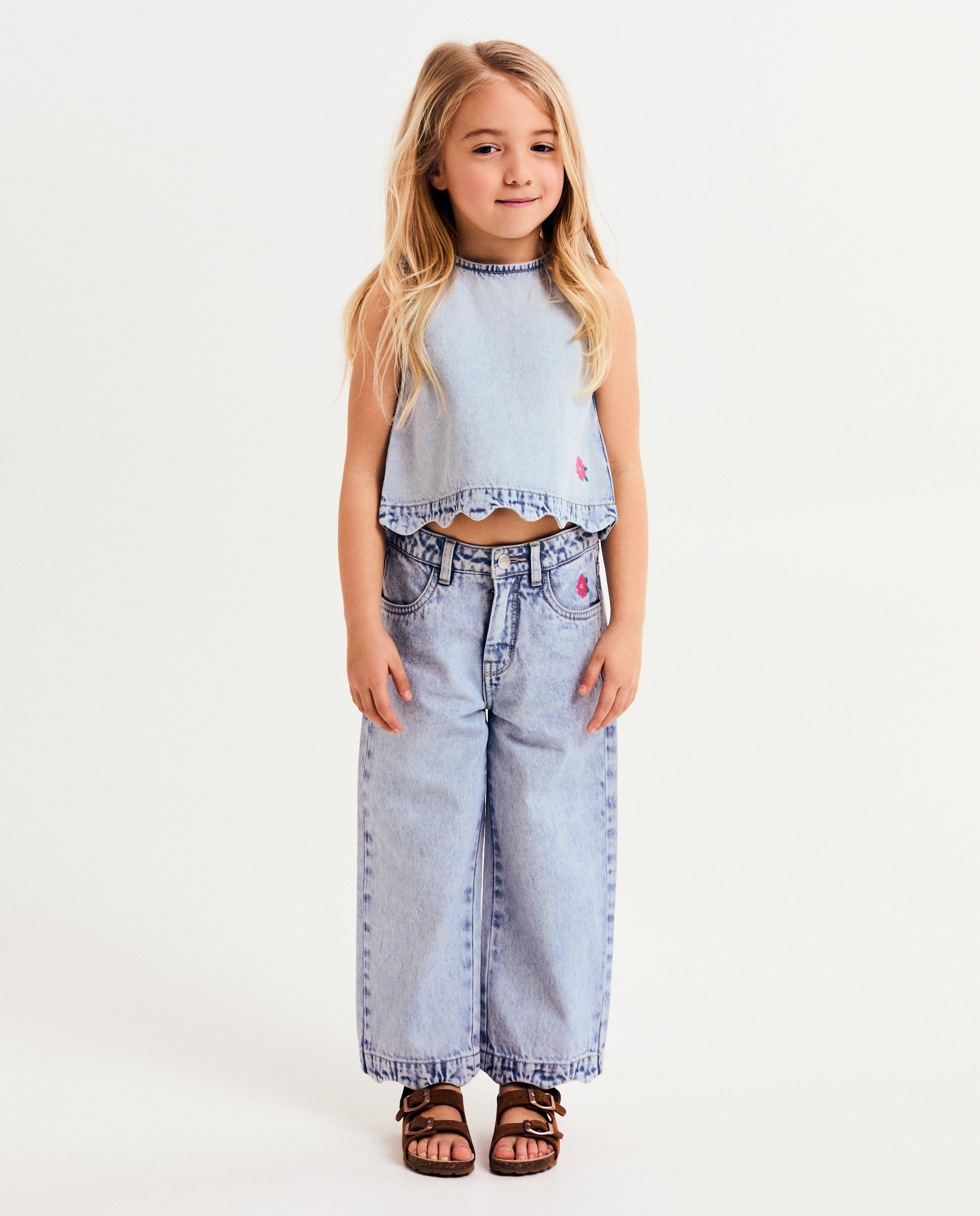 Lichtblauwe jeans, straight fit - null - Maya