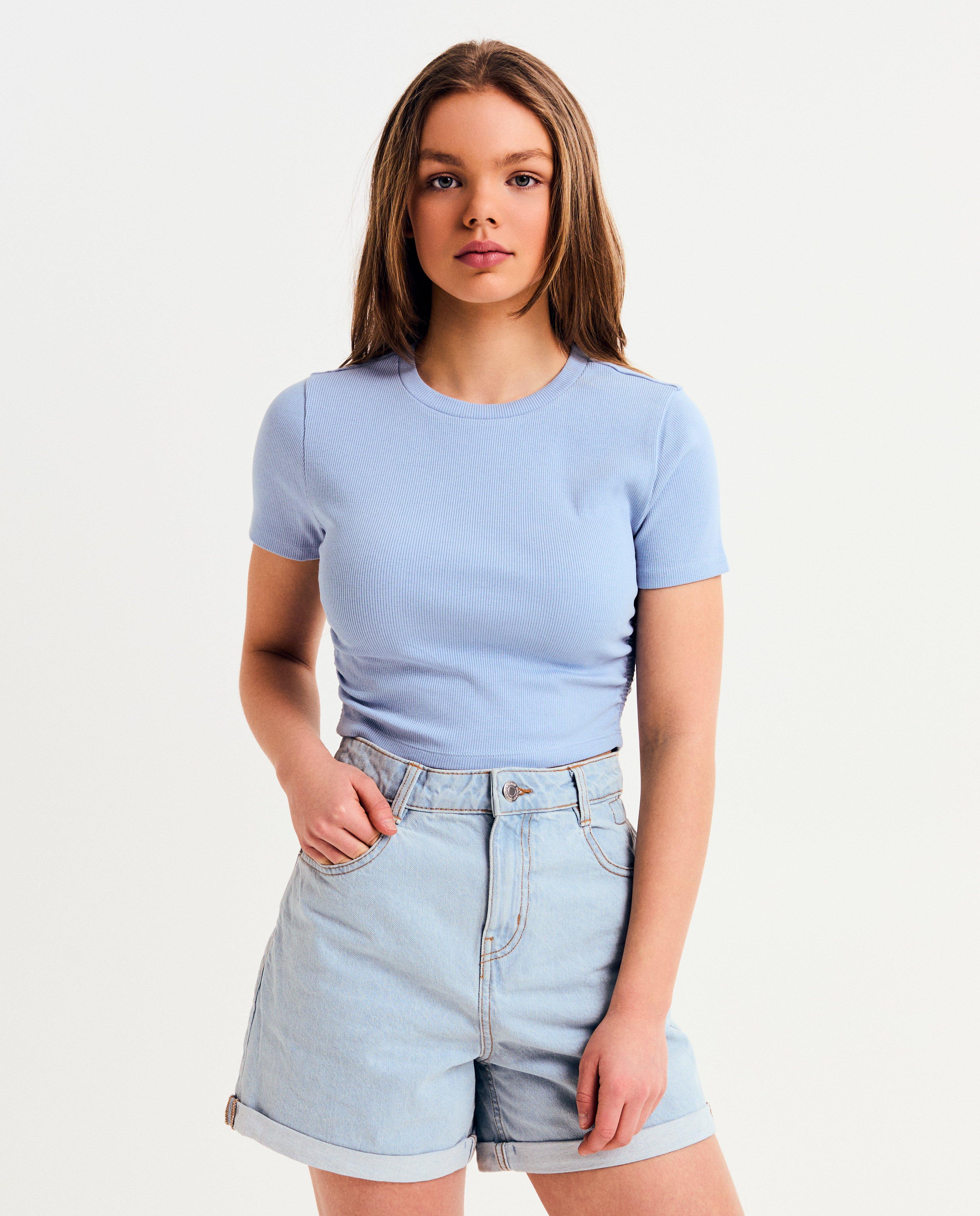 T-shirt met fronsjes - null - Groggy